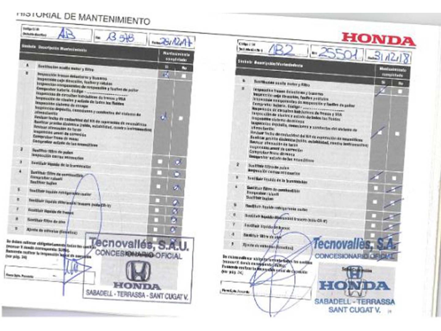 Foto del mantenimiento del Honda CR-V Honda CR-V 1.6i-DTEC Executive 4x4 (160 CV)