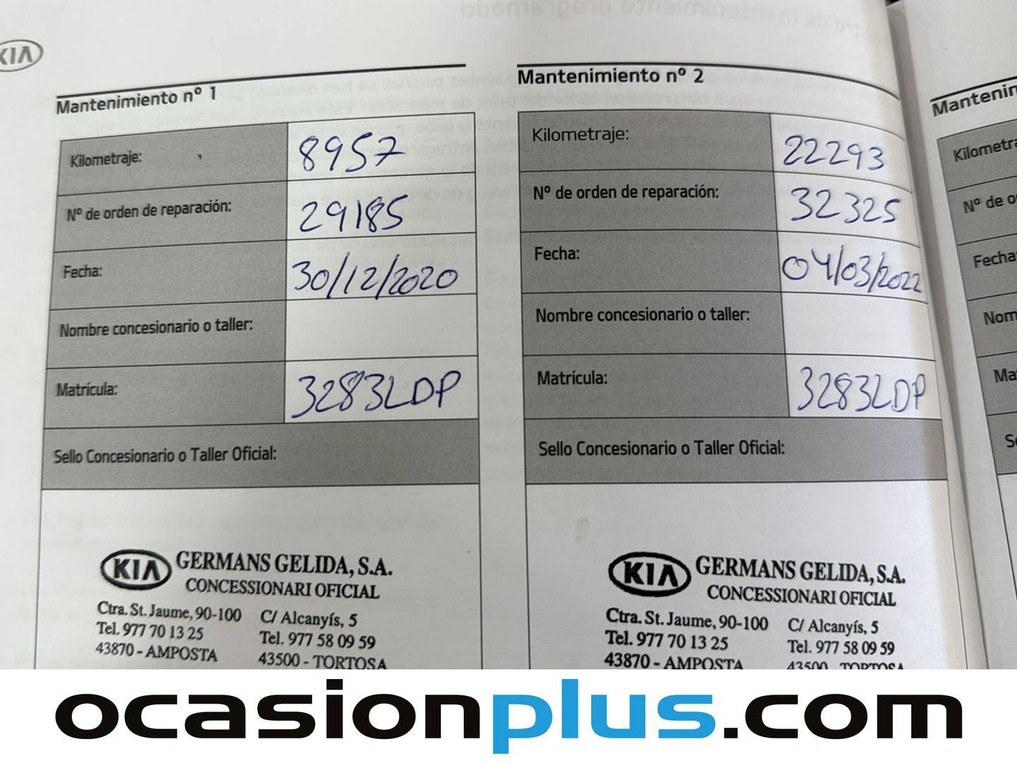 Foto del mantenimiento del KIA Sportage KIA Sportage 1.6 CRDi Business 4x2 (136 CV)