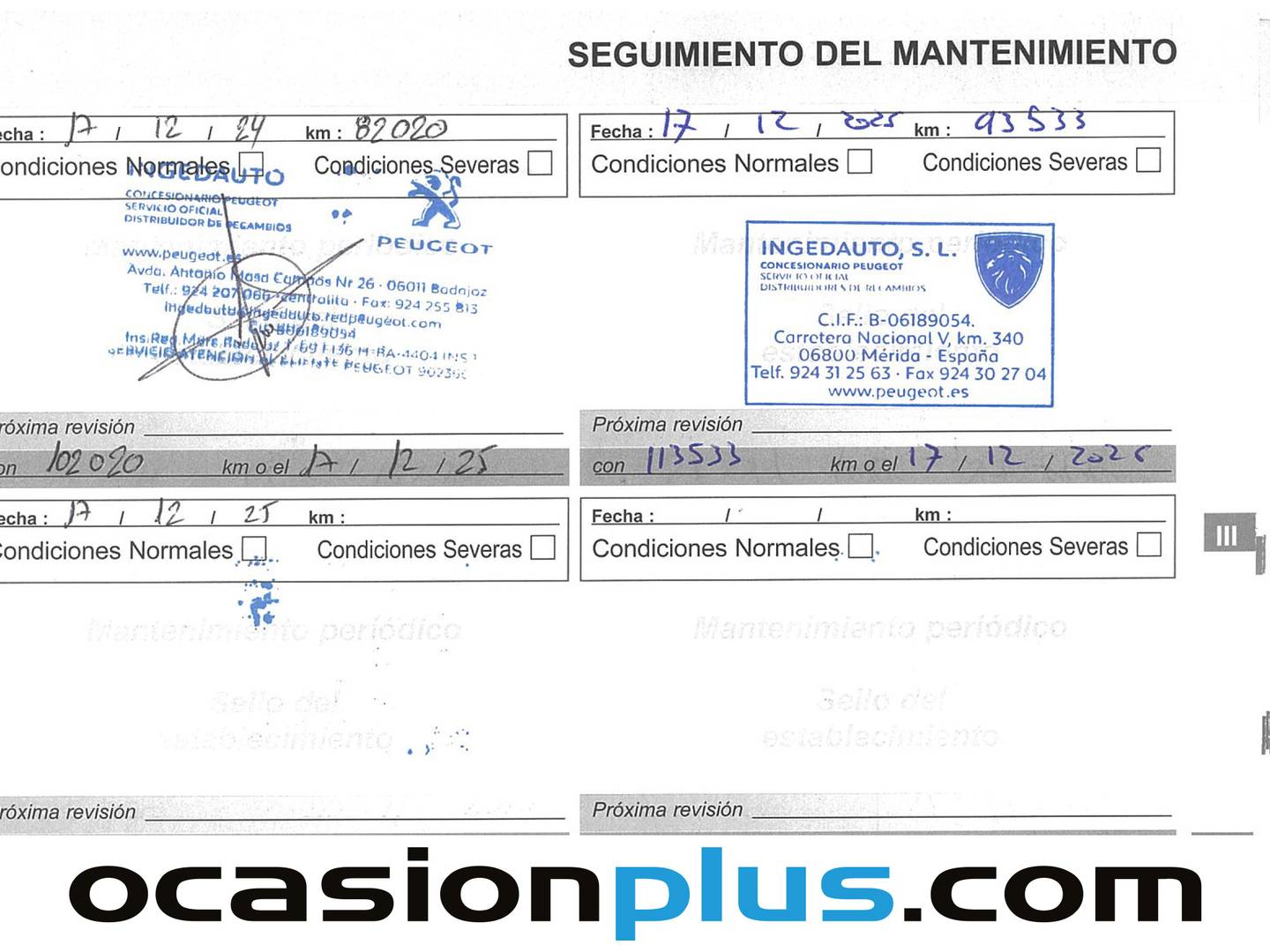Foto del mantenimiento del Peugeot 2008 Peugeot 2008 BlueHDi 120 S&S Allure (120 CV)