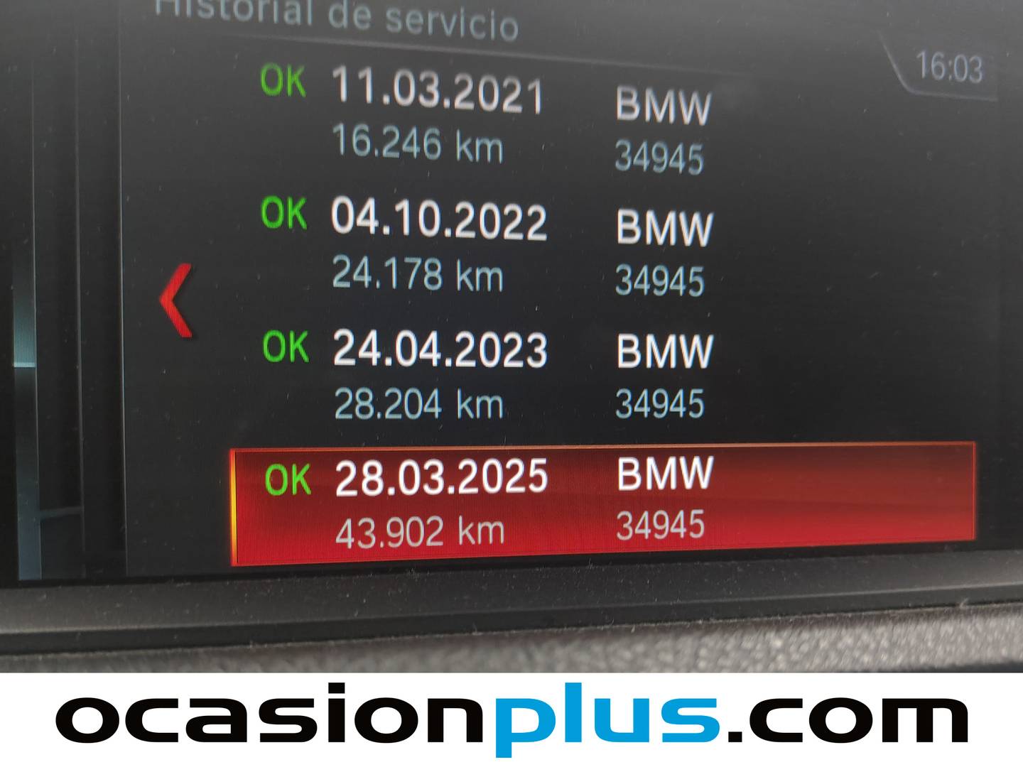 Foto del mantenimiento del BMW Serie 1 BMW Serie 1 116i (109 CV)