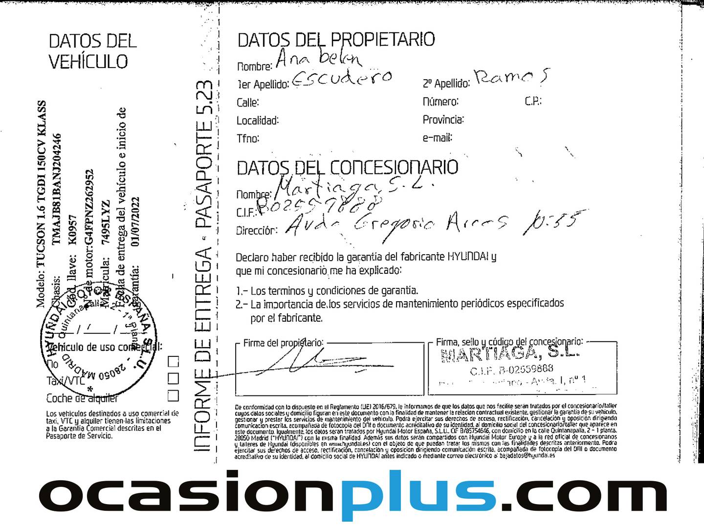 Foto Hyundai Tucson Hyundai Tucson 1.6 TGDI Klass 4x2 (150 CV)