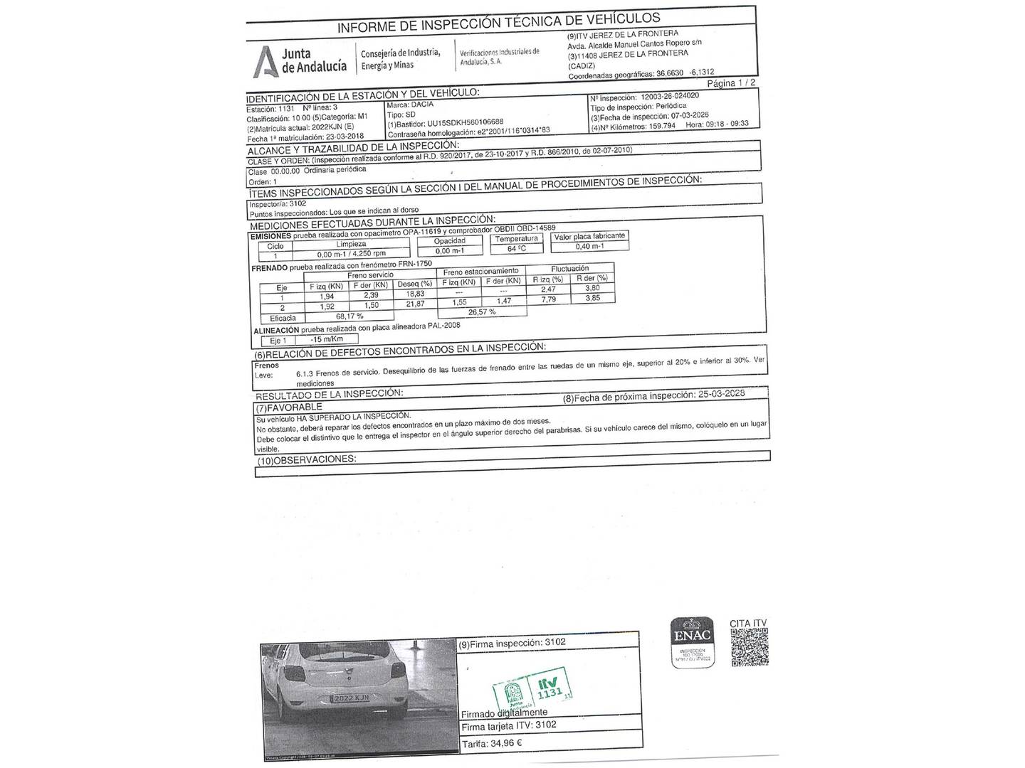 Dacia Sandero Dacia Sandero Ambiance dCi (75 CV) de segunda mano