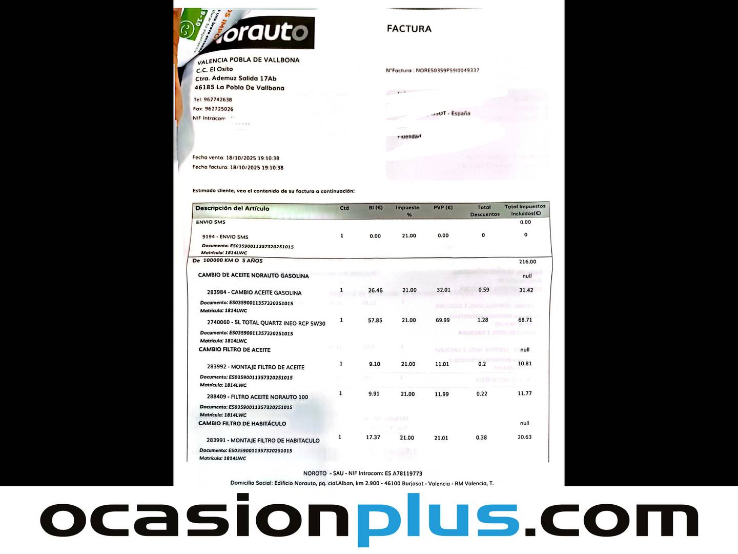 Foto del mantenimiento del Peugeot 208 Peugeot 208 PureTech 130 GT EAT8 (130 CV)