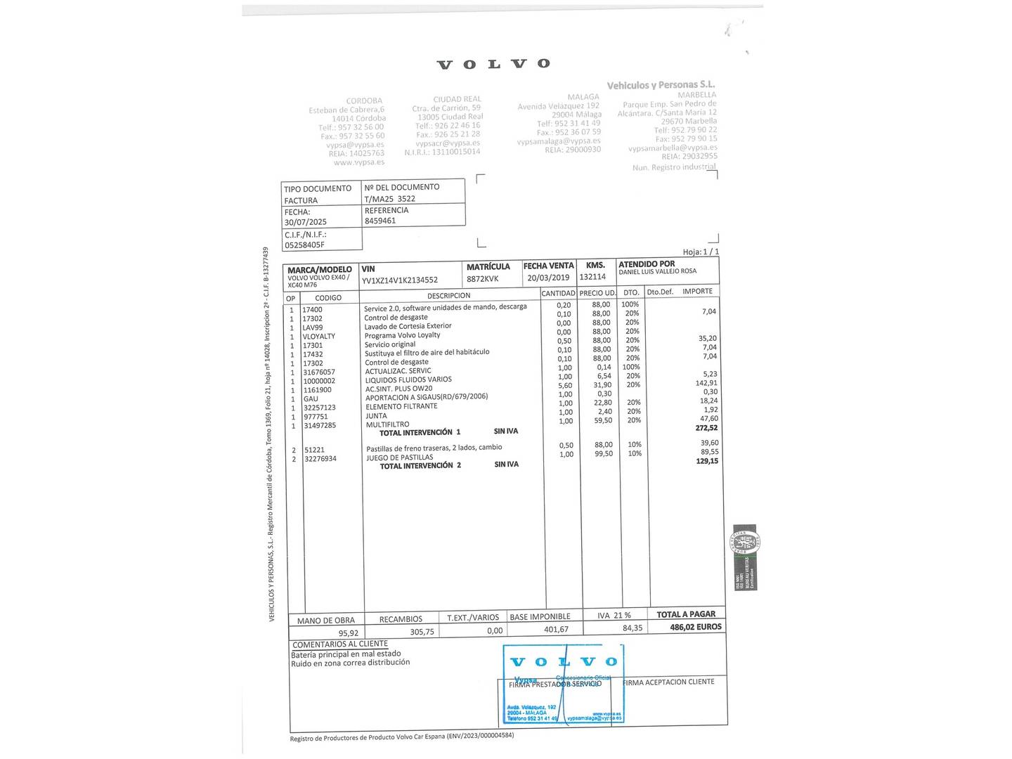Foto Volvo XC40 Volvo XC40 T3 Momentum (156 CV)