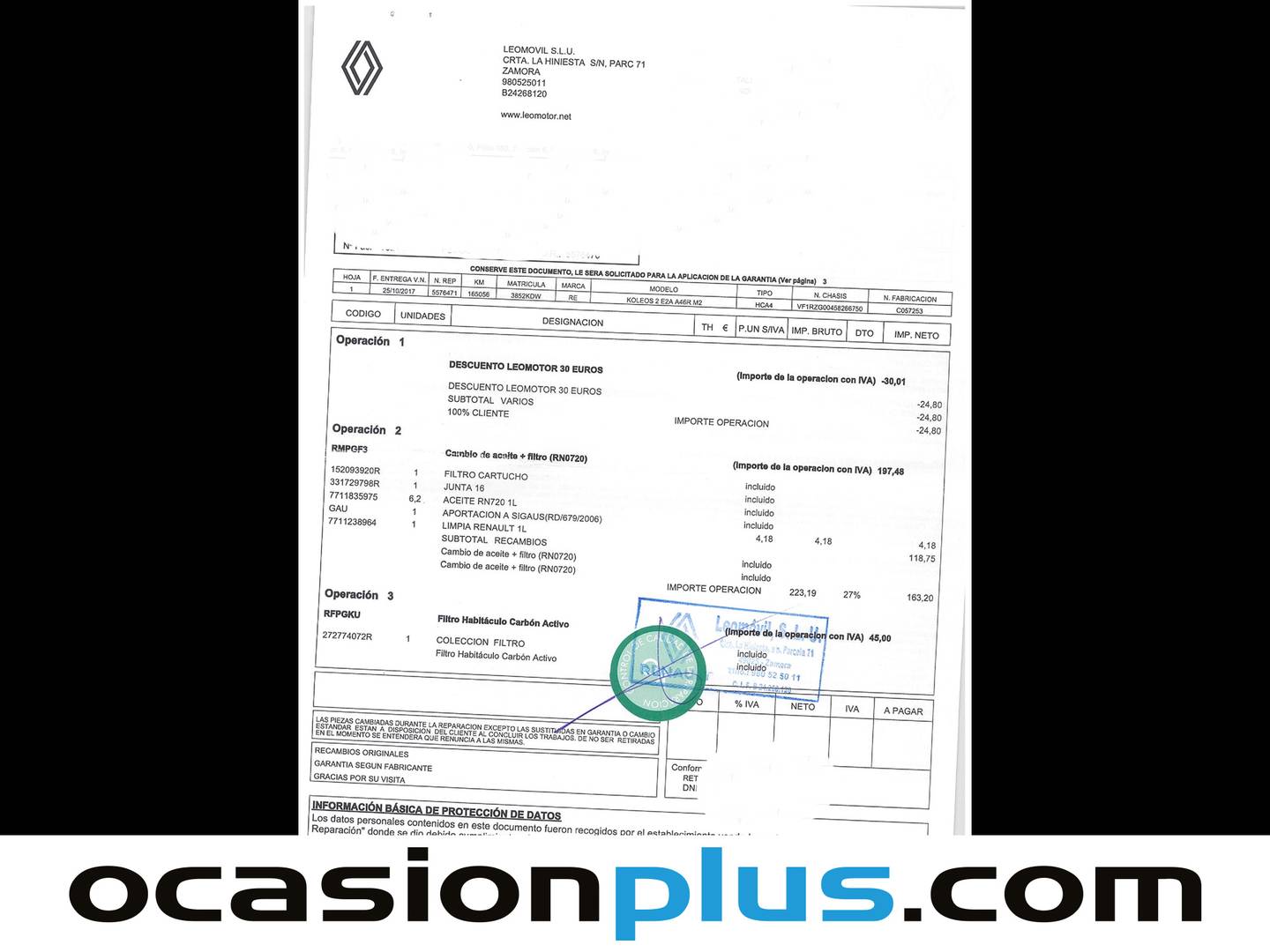 Foto del mantenimiento del Renault Koleos Renault Koleos dCi 130 Zen (130 CV)