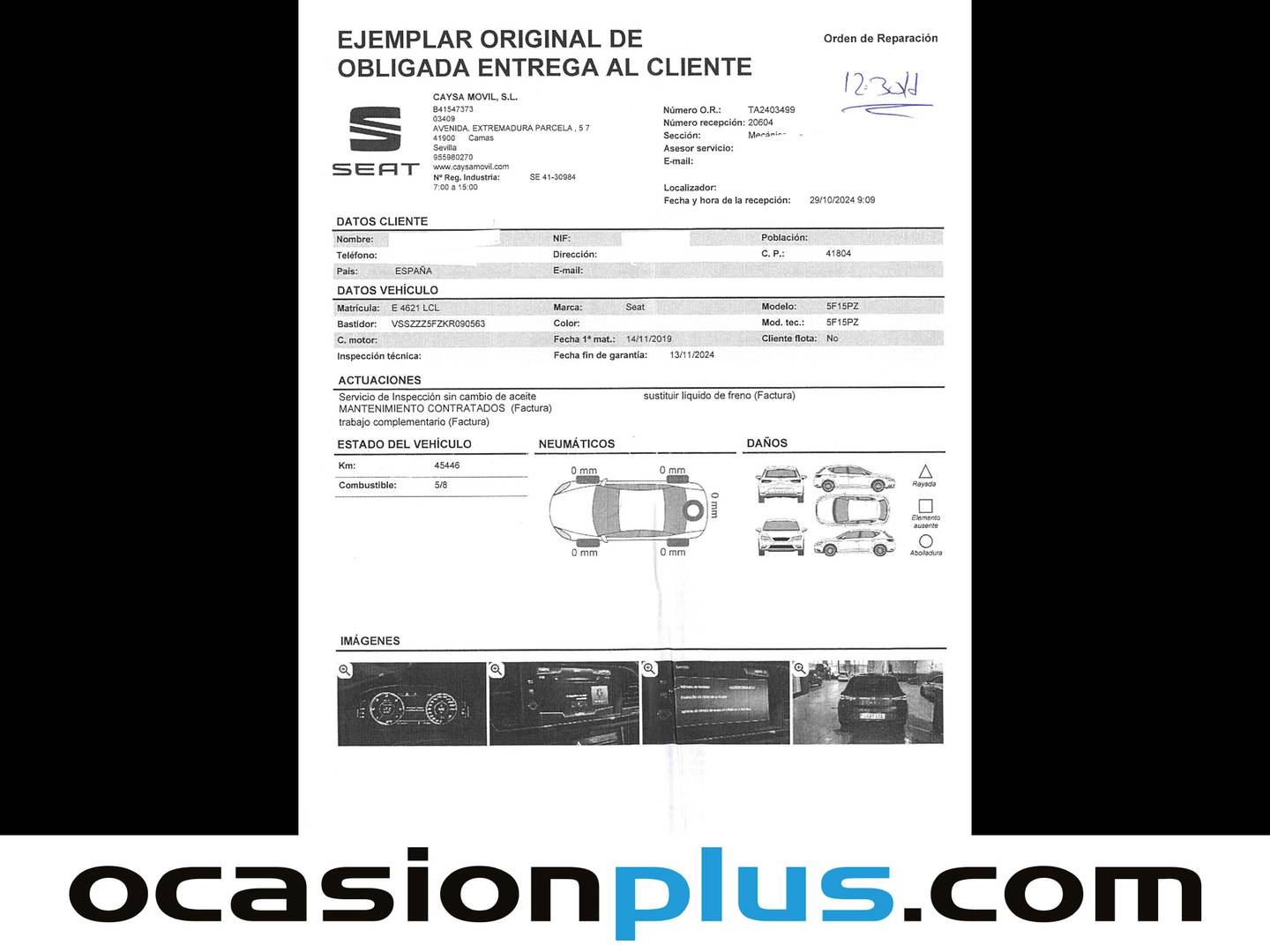 Foto del mantenimiento del Seat León SEAT León 2.0 TDI S&S FR DSG (150 CV)