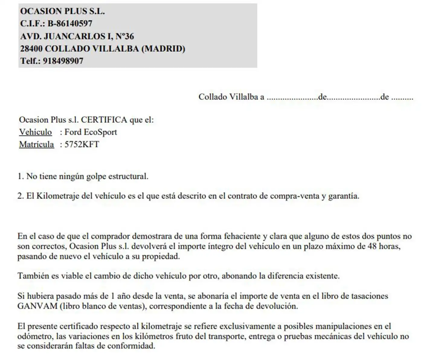 Certificado
