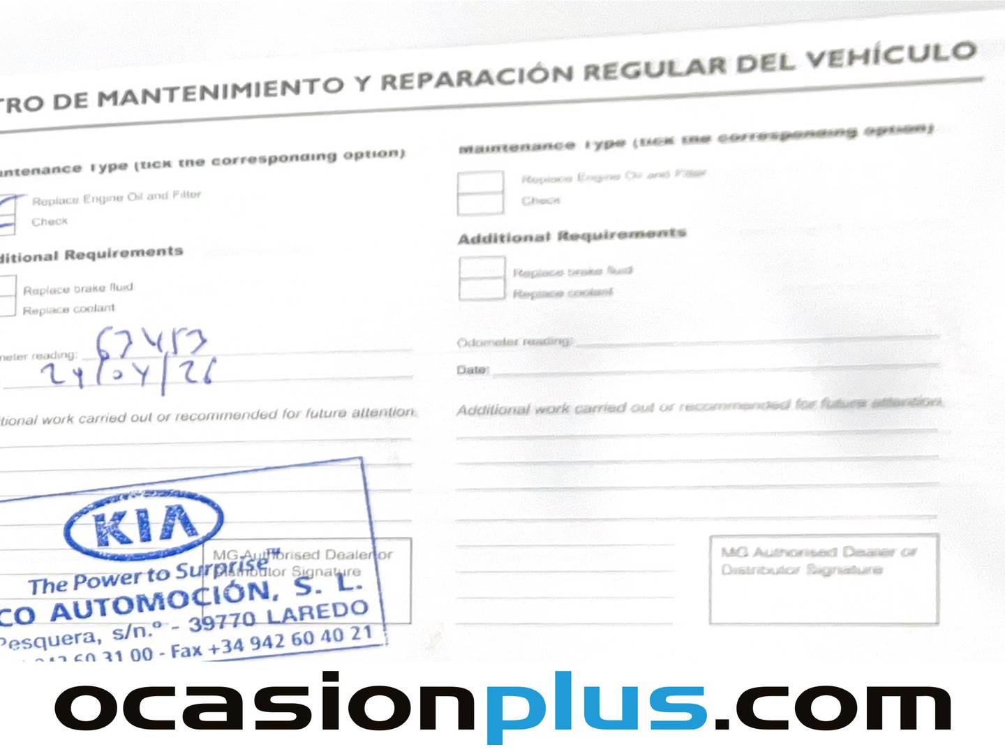 Foto del mantenimiento del MG ZS MG ZS 1.0T Luxury Auto (111 CV)