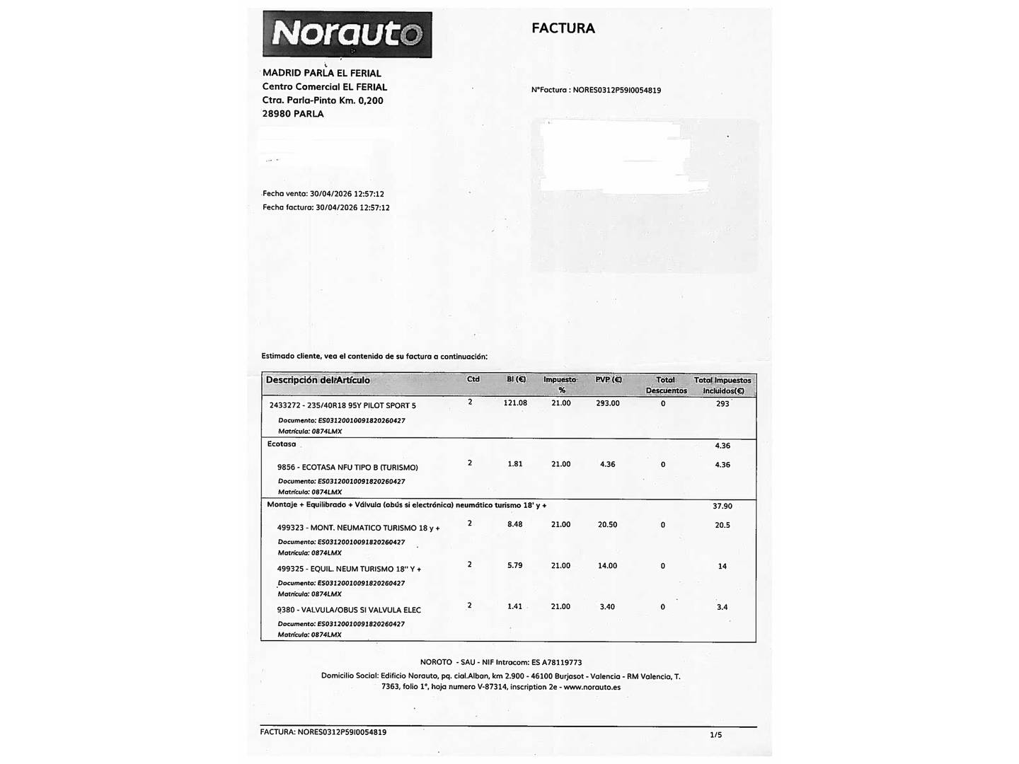 Foto del mantenimiento del Ford Focus Ford Focus 1.0 Ecoboost MHEV ST-Line (125 CV)