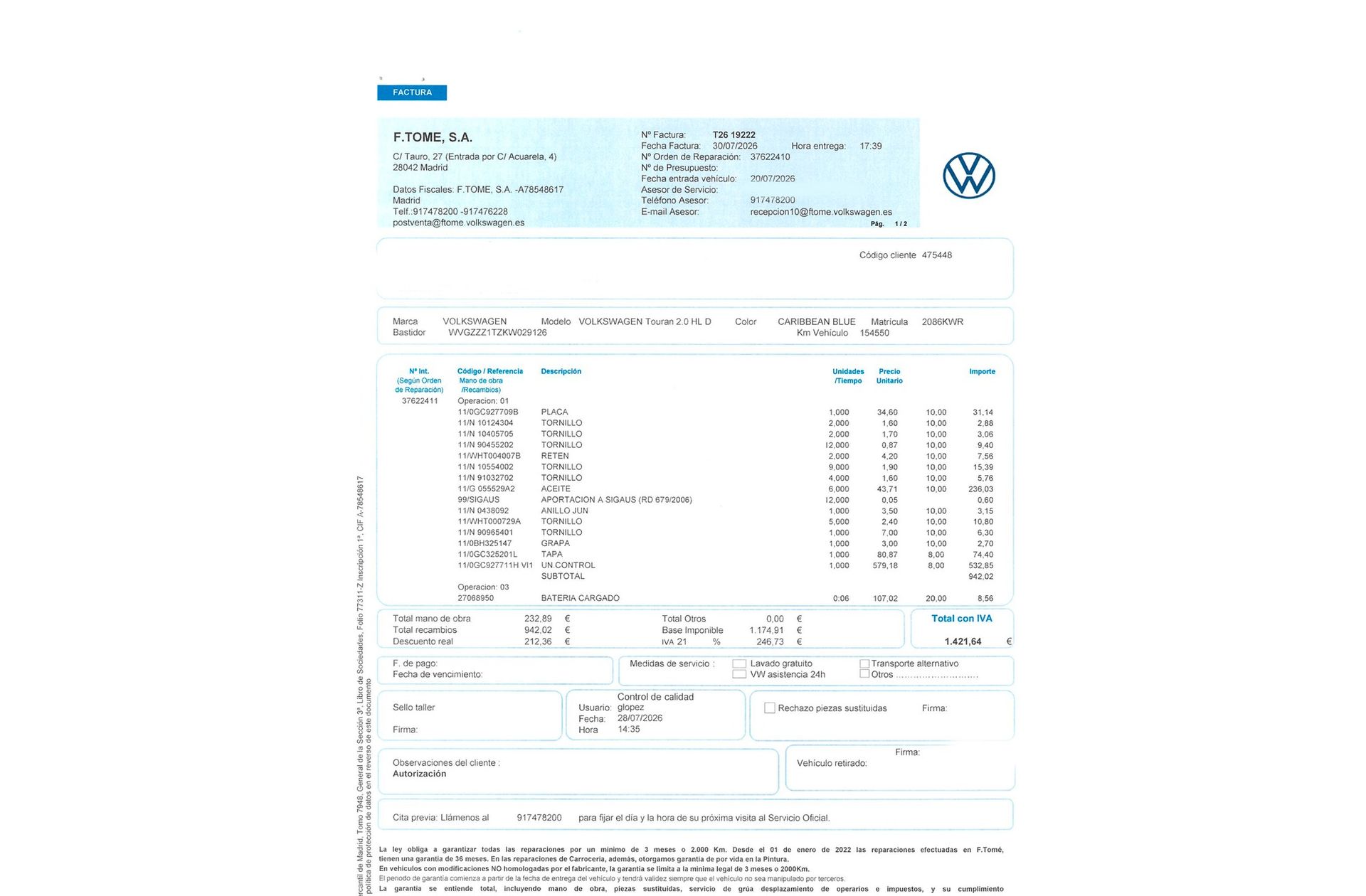 Volkswagen Touran Sport 2.0 TDI DSG R-Line - foto 25