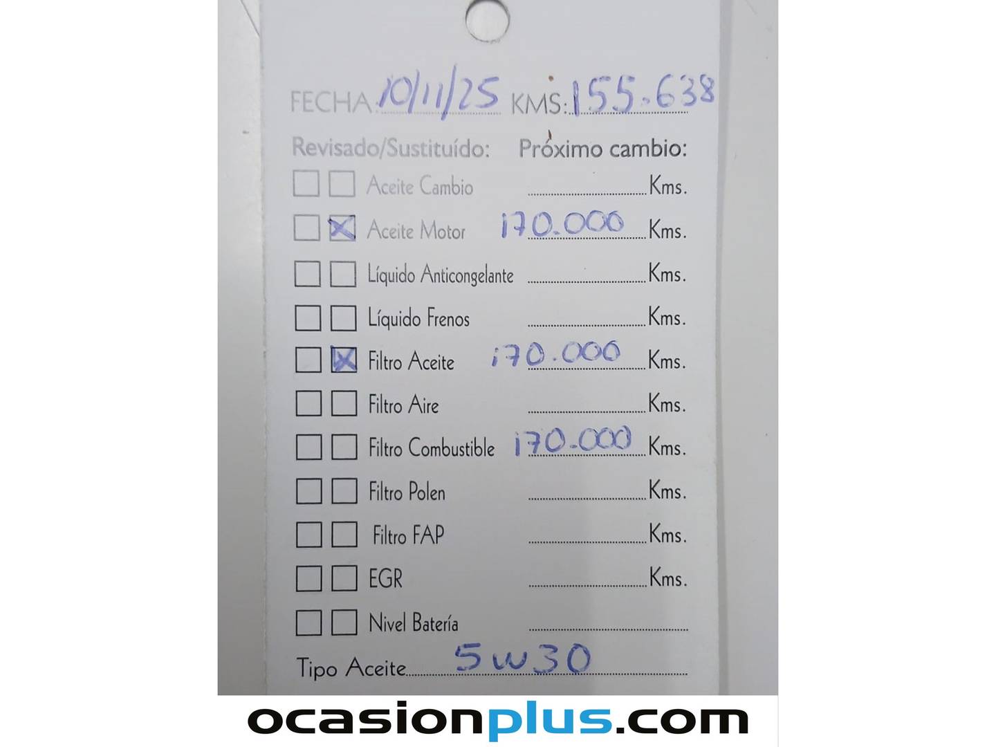 Foto del mantenimiento del Citroën C3 Aircross Citroën C3 Aircross PureTech 110 S&S Feel (110 CV)