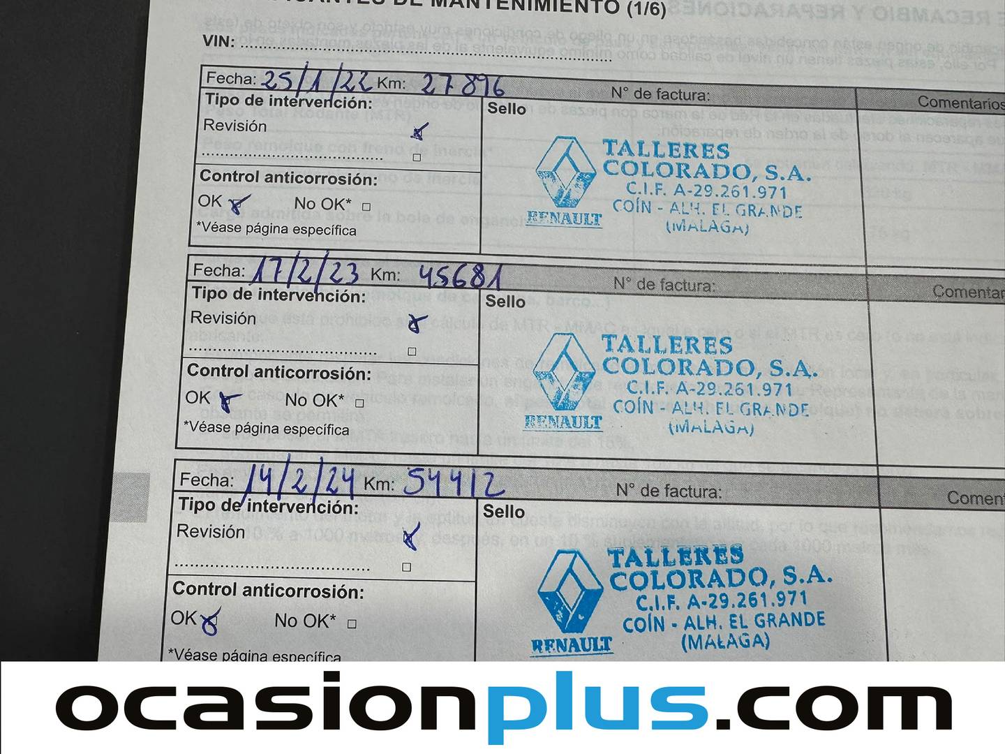 Foto del mantenimiento del Renault Captur Renault Captur Zen Blue dCi (115 CV)