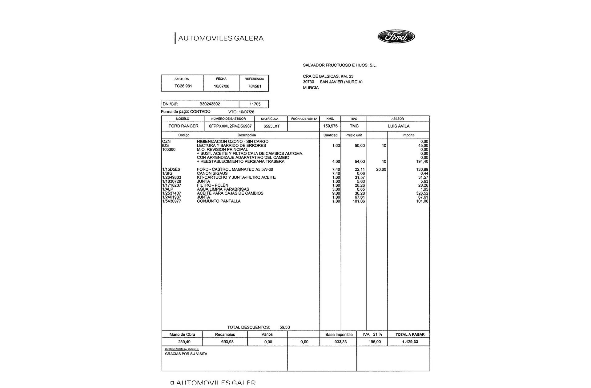 Ford Ranger Pickup 2.0 EcoBlue Doble Cabina Wildtrack 4x4 - foto 23