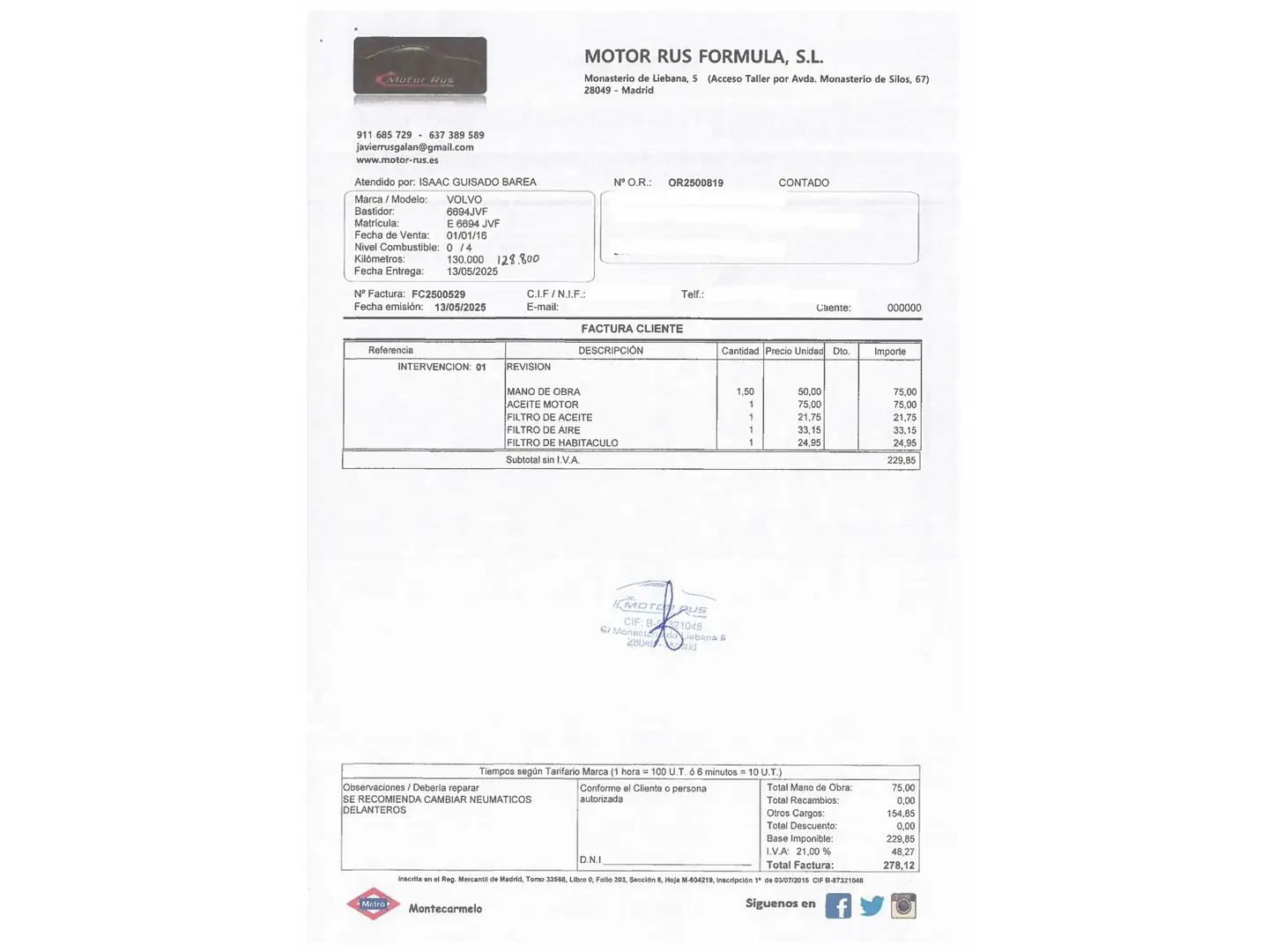 Foto Volvo V40 Volvo V40 D3 Kinetic  (150 CV)