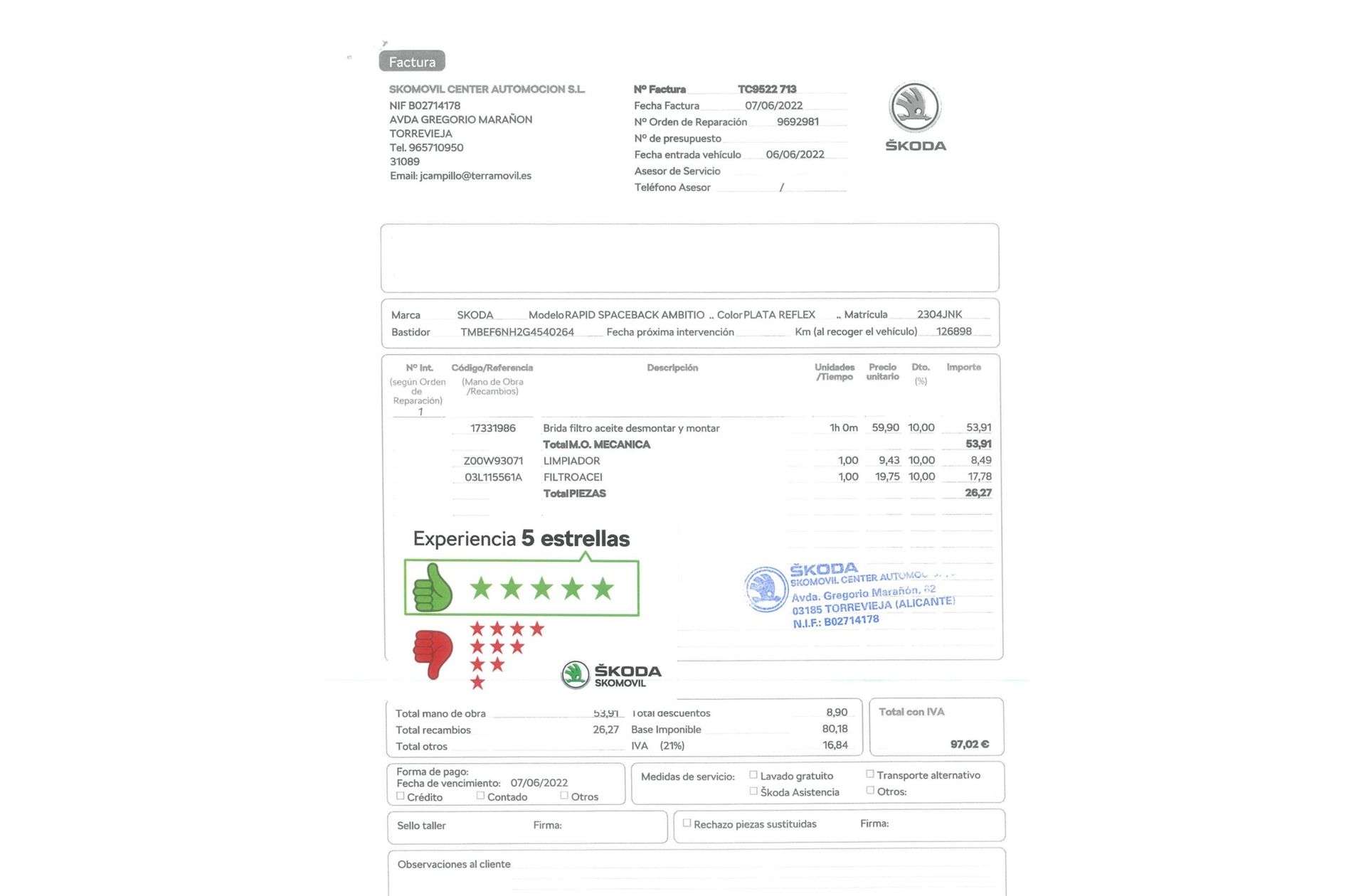 Škoda Spaceback 1.4 TDI Ambition DSG - foto 22