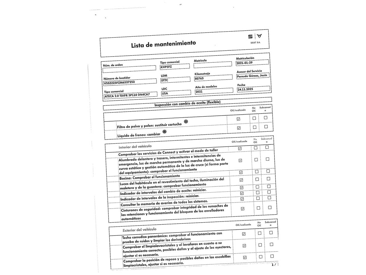 Foto Seat Ateca SEAT Ateca 2.0 TDI S&S FR Go DSG  (150 CV)