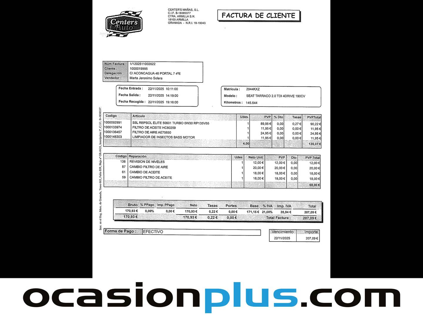 Foto Seat Tarraco SEAT Tarraco 2.0 TDI S&S Xcellence Plus 4Drive DSG  (190 CV) 7 Plazas