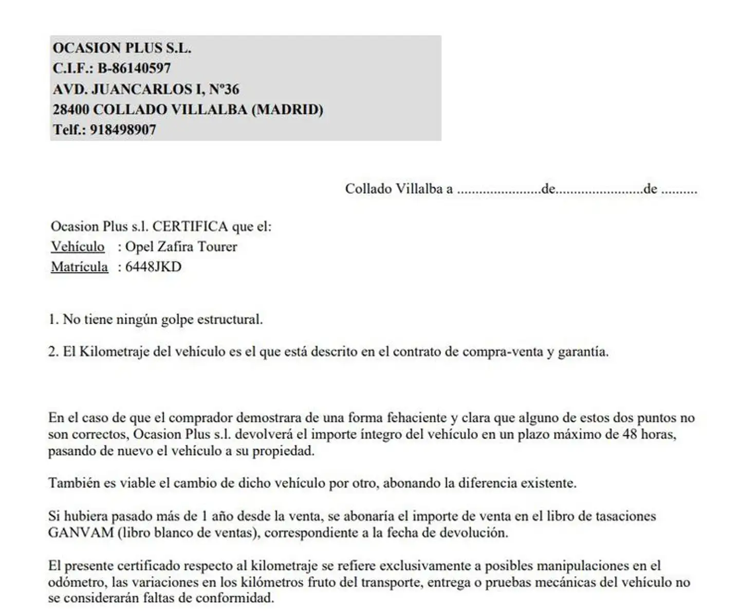 Certificado