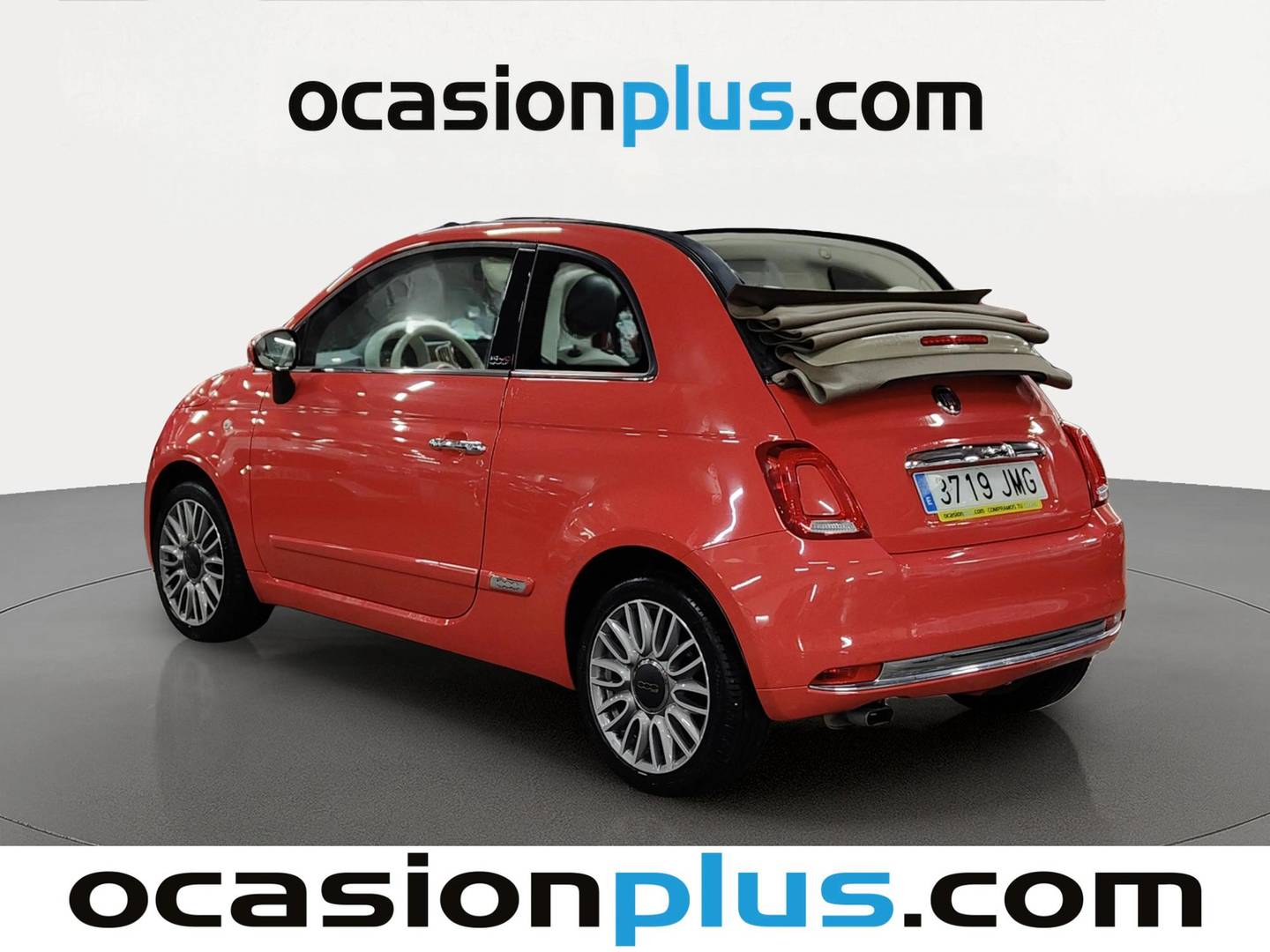 Foto trasera Fiat 500C Fiat 500C 1.2 8v Cabrio Lounge (69 CV) derecha