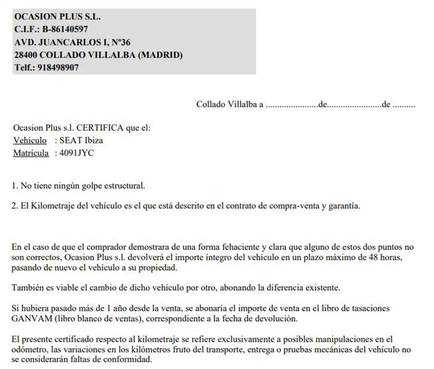 Certificado
