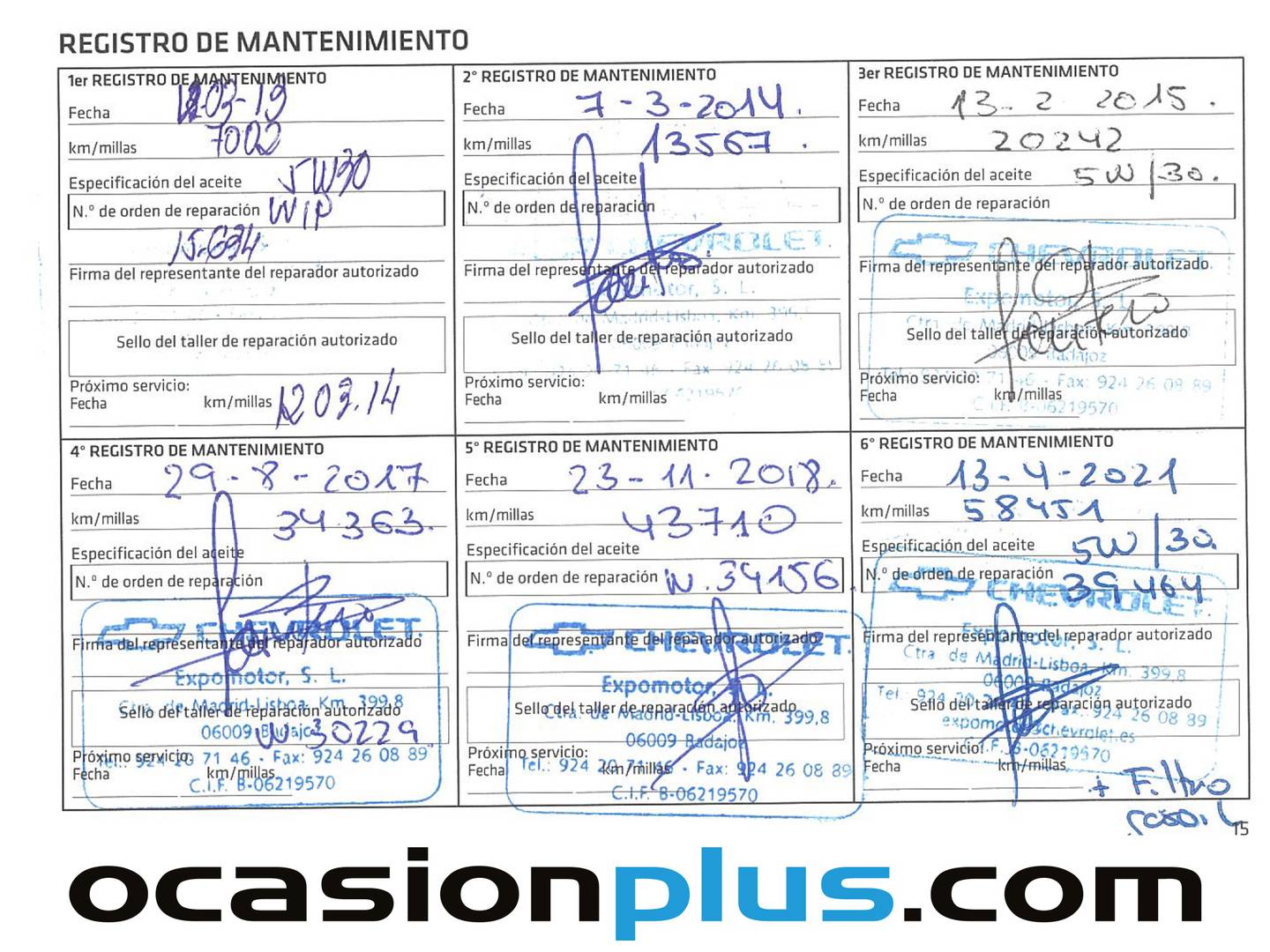 Foto del mantenimiento del Chevrolet Captiva Chevrolet Captiva 2.2 VCDI 16V LT FWD (163 CV) 7 Plazas