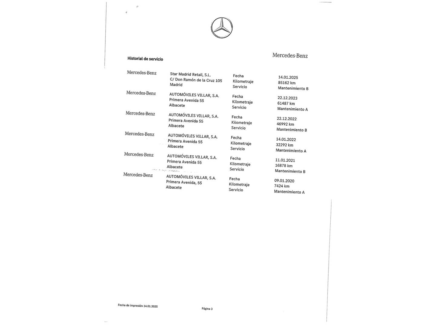 Foto del mantenimiento del Mercedes Clase GLC Mercedes GLC 220 d 4Matic (170 CV)