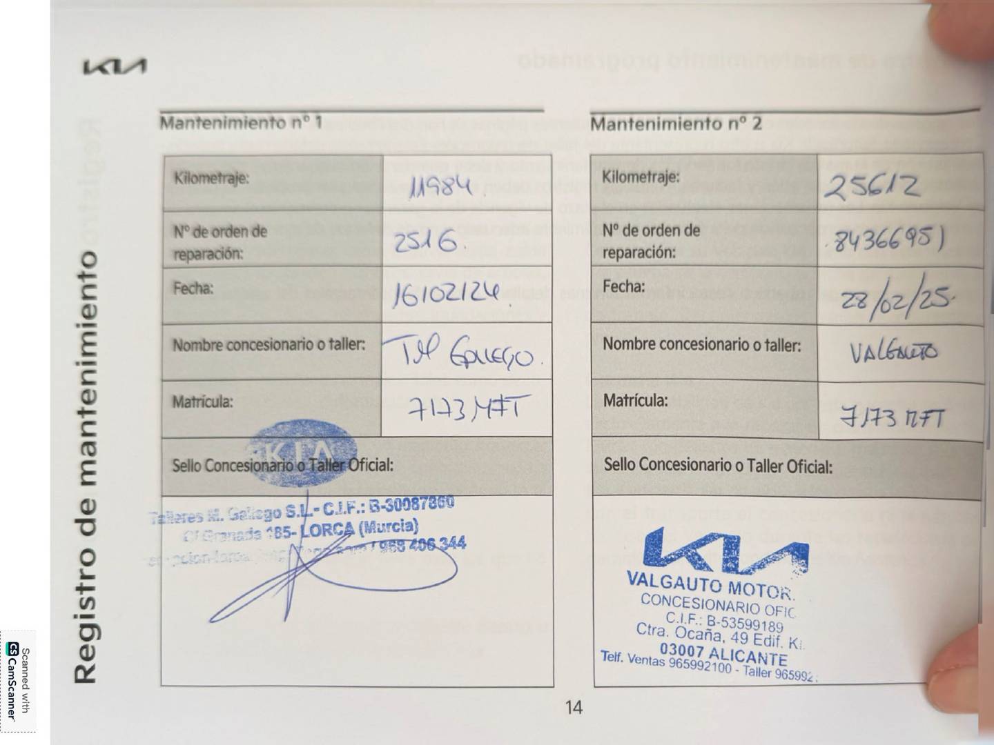 Foto del mantenimiento del KIA Sportage KIA Sportage 1.6 T-GDi MHEV Tech 4x2 (150 CV)