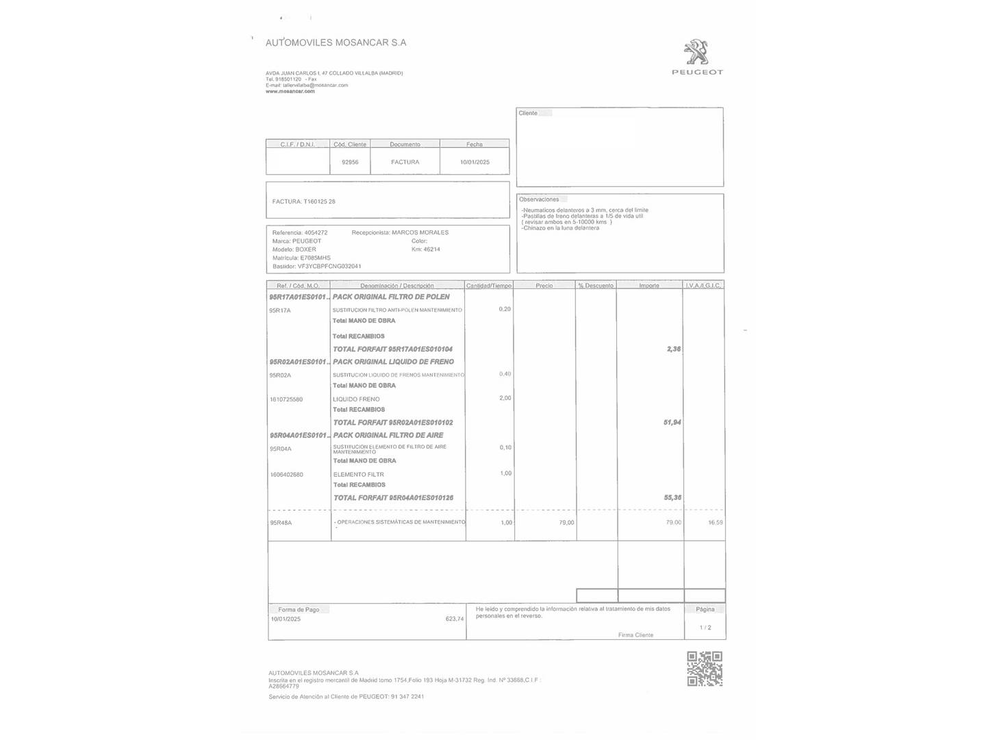 Foto Peugeot Boxer Peugeot Boxer Furgon BlueHDi 140 S&S 335 L3H2 (140 CV)