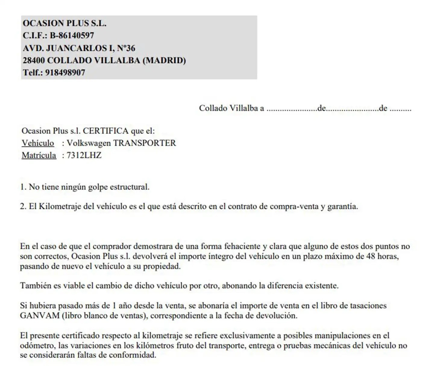 Certificado