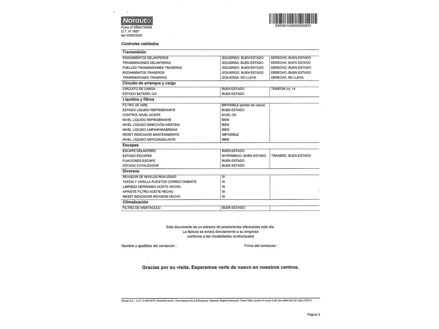 Foto del mantenimiento del Fiat 500 Fiat 500 1.0 Hybrid Monotrim (70 CV)