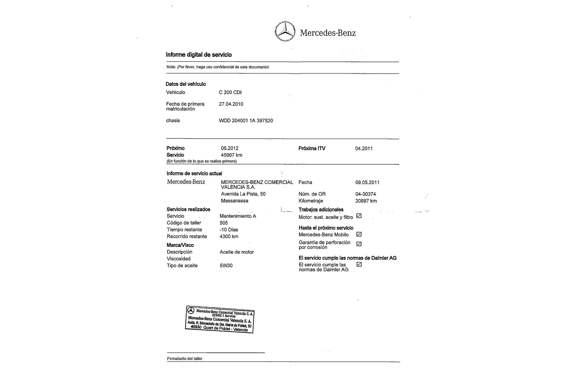 Mercedes-Benz Clase C CDI Blue Efficiency Avantgarde - foto 25