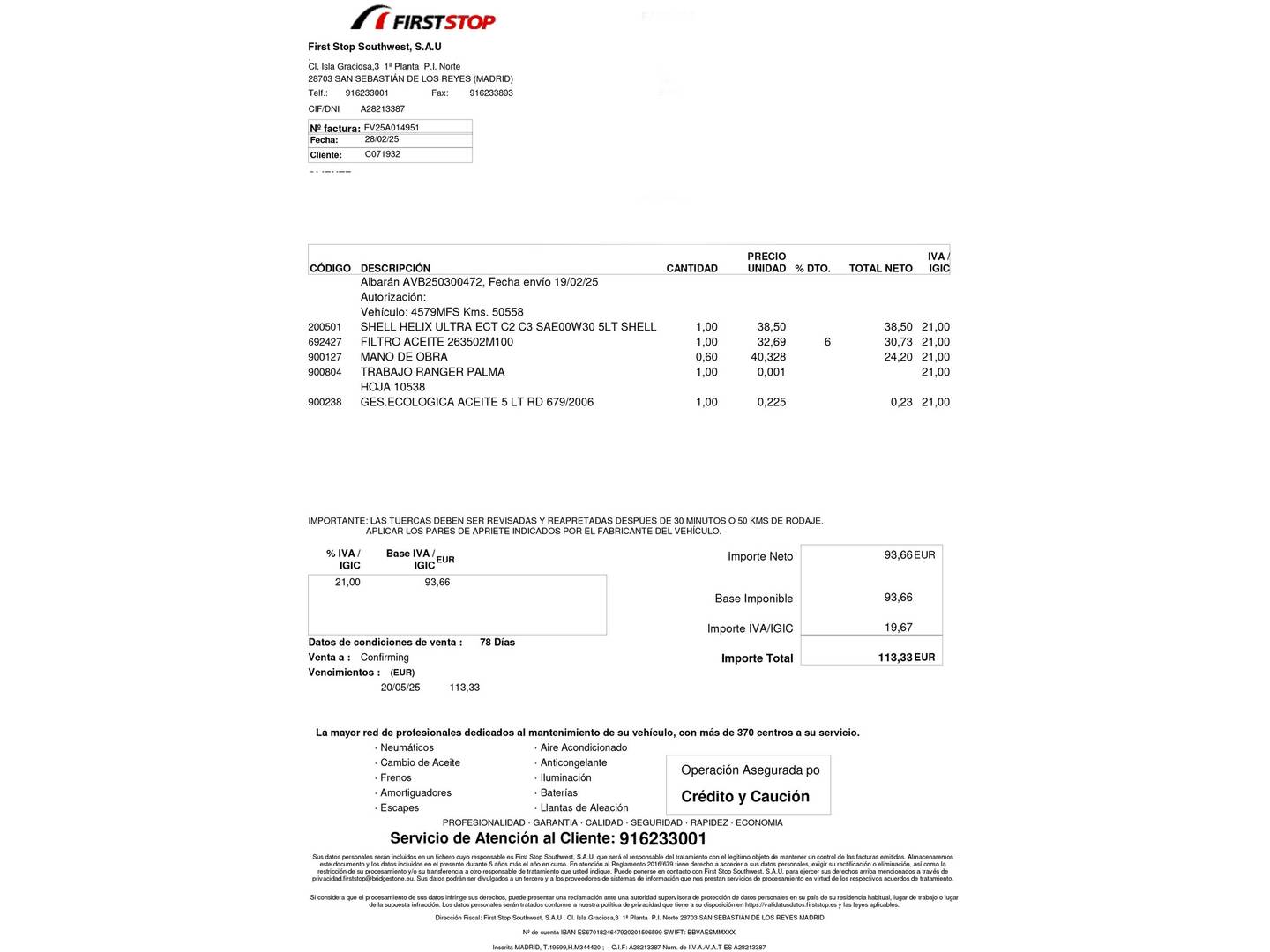 Foto del mantenimiento del Hyundai Tucson Hyundai Tucson 1.6 TGDI Maxx (150 CV)