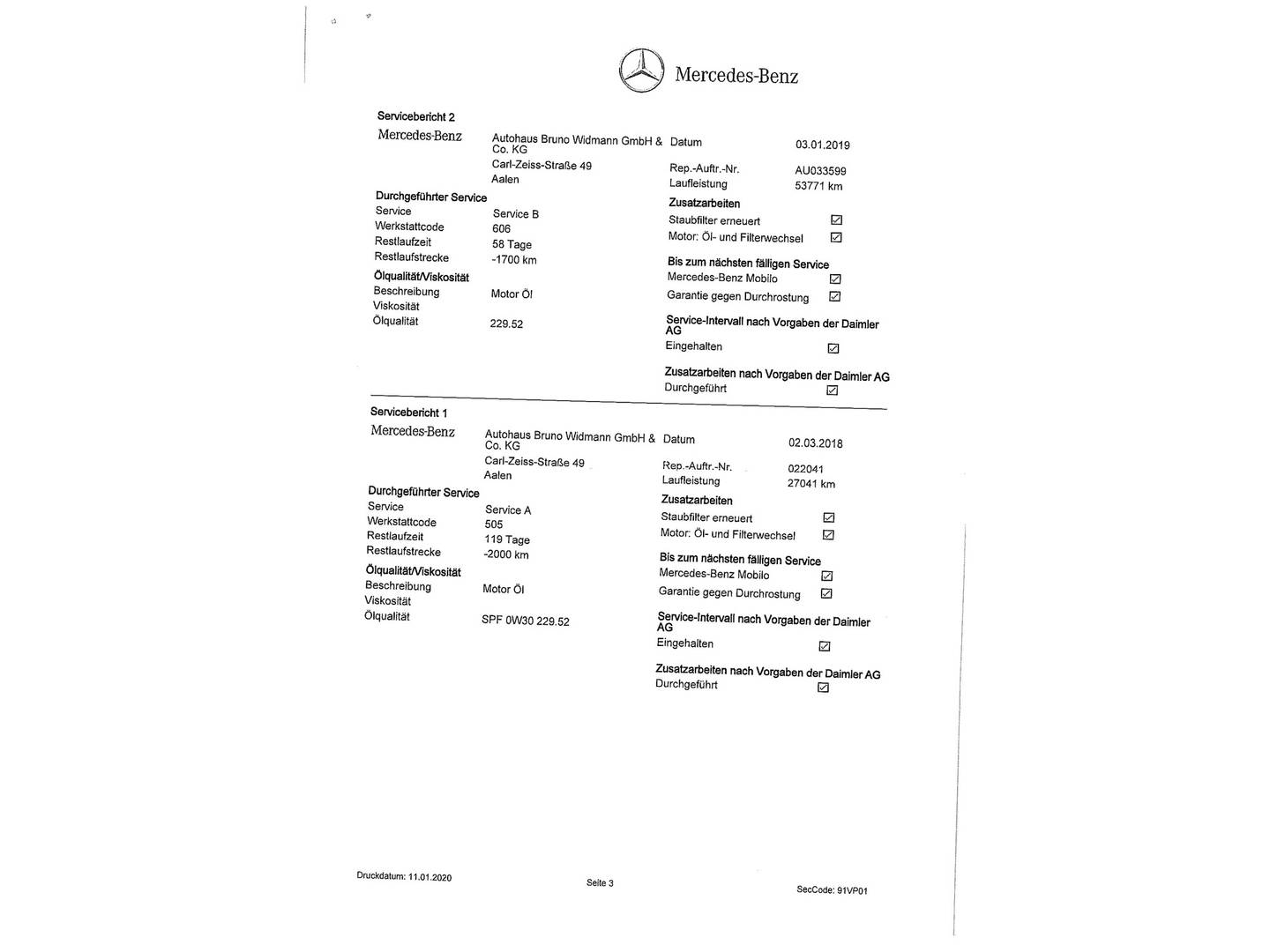 Foto del mantenimiento del Mercedes Clase C Mercedes Clase C 180 d Estate (116 CV)