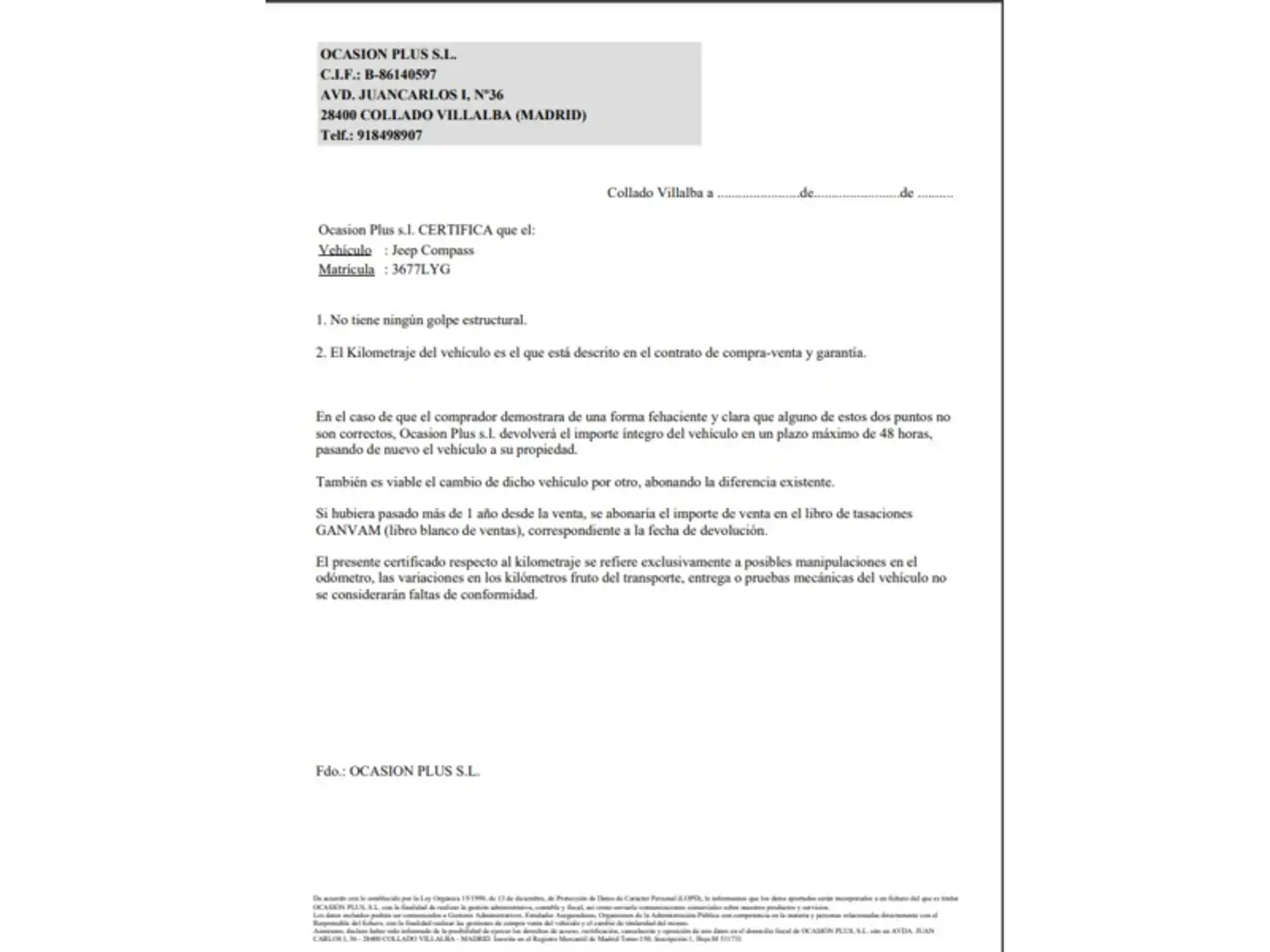 Certificado