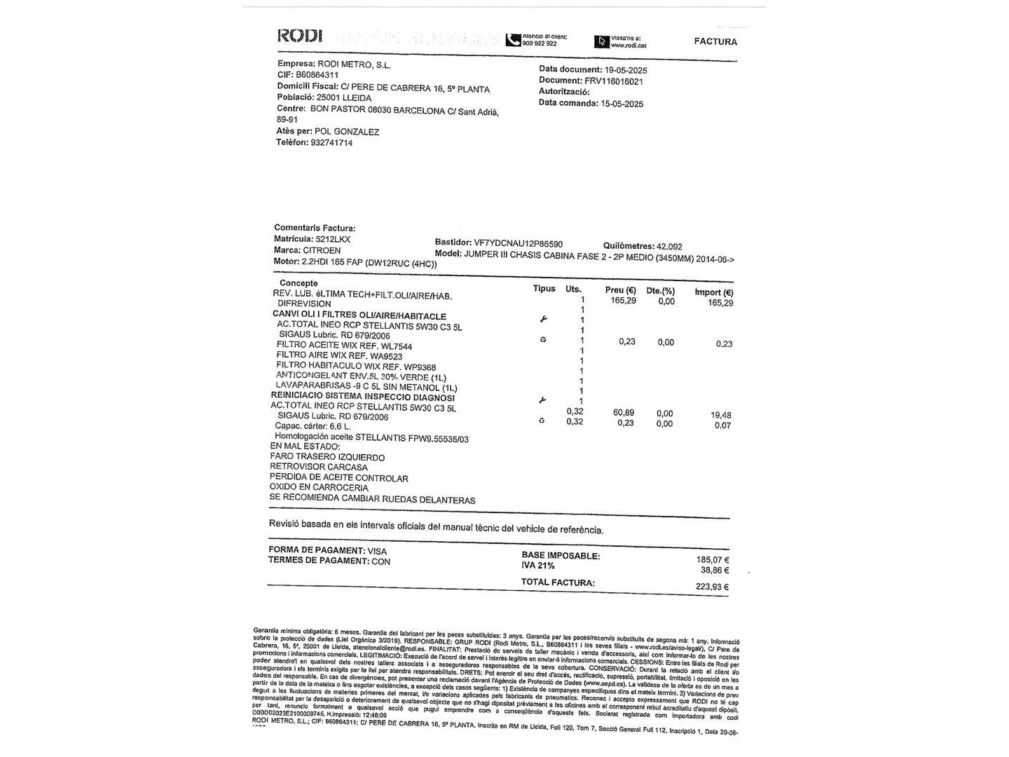 Foto Citroën Jumper Citroen Jumper Chasis Cabina BlueHDi 165 Heavy L4 (165 CV)