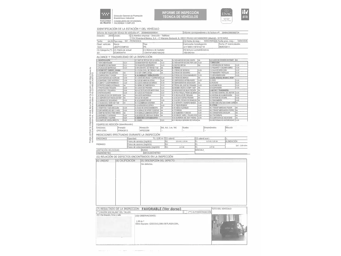 Foto Jeep Compass Jeep Compass 2.2 CRD Sport 4x2 (136 CV)