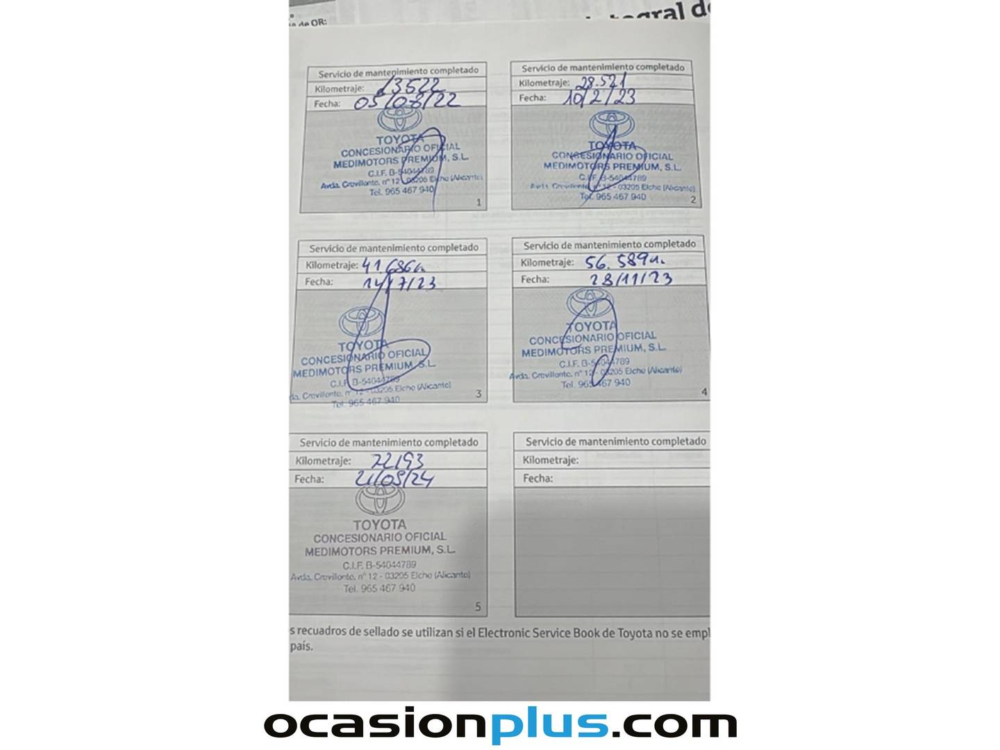 Foto del mantenimiento del Toyota Yaris Cross Toyota Yaris Cross 120H Style (116 CV)