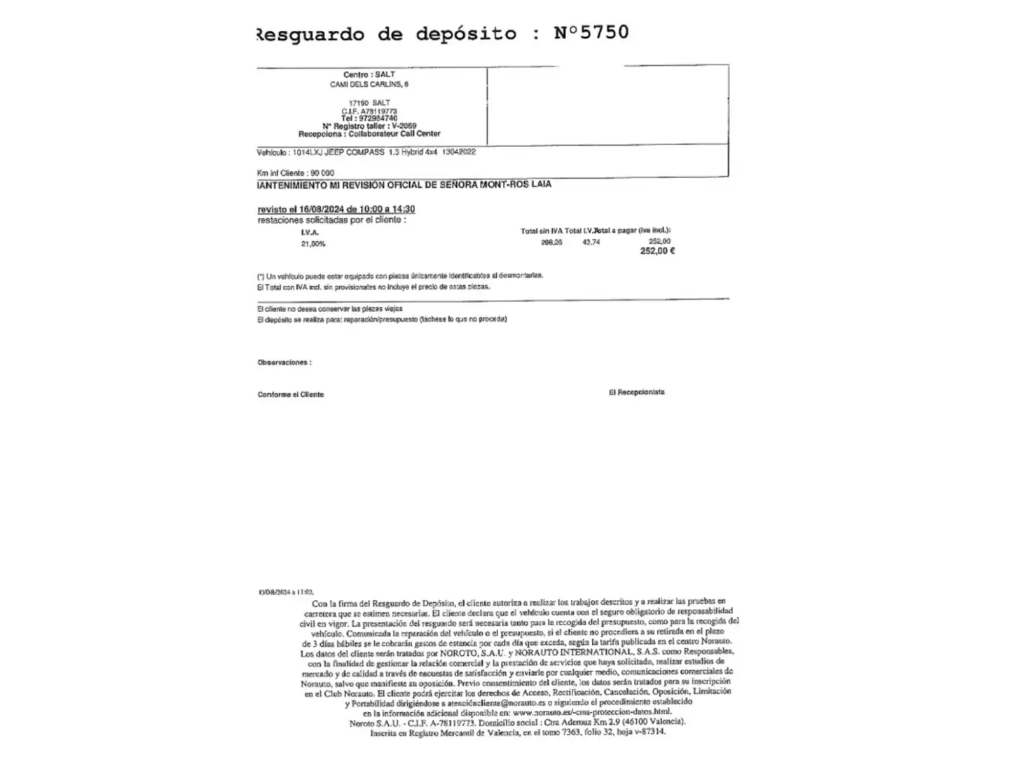 Mantenimiento