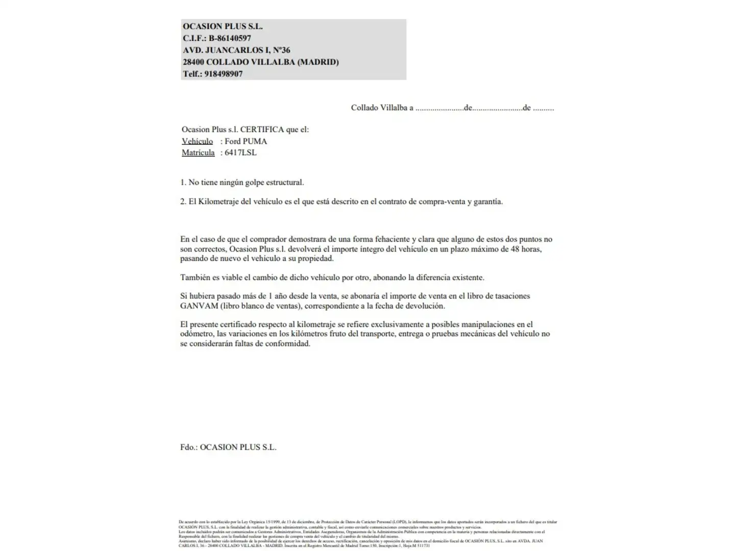 Certificado