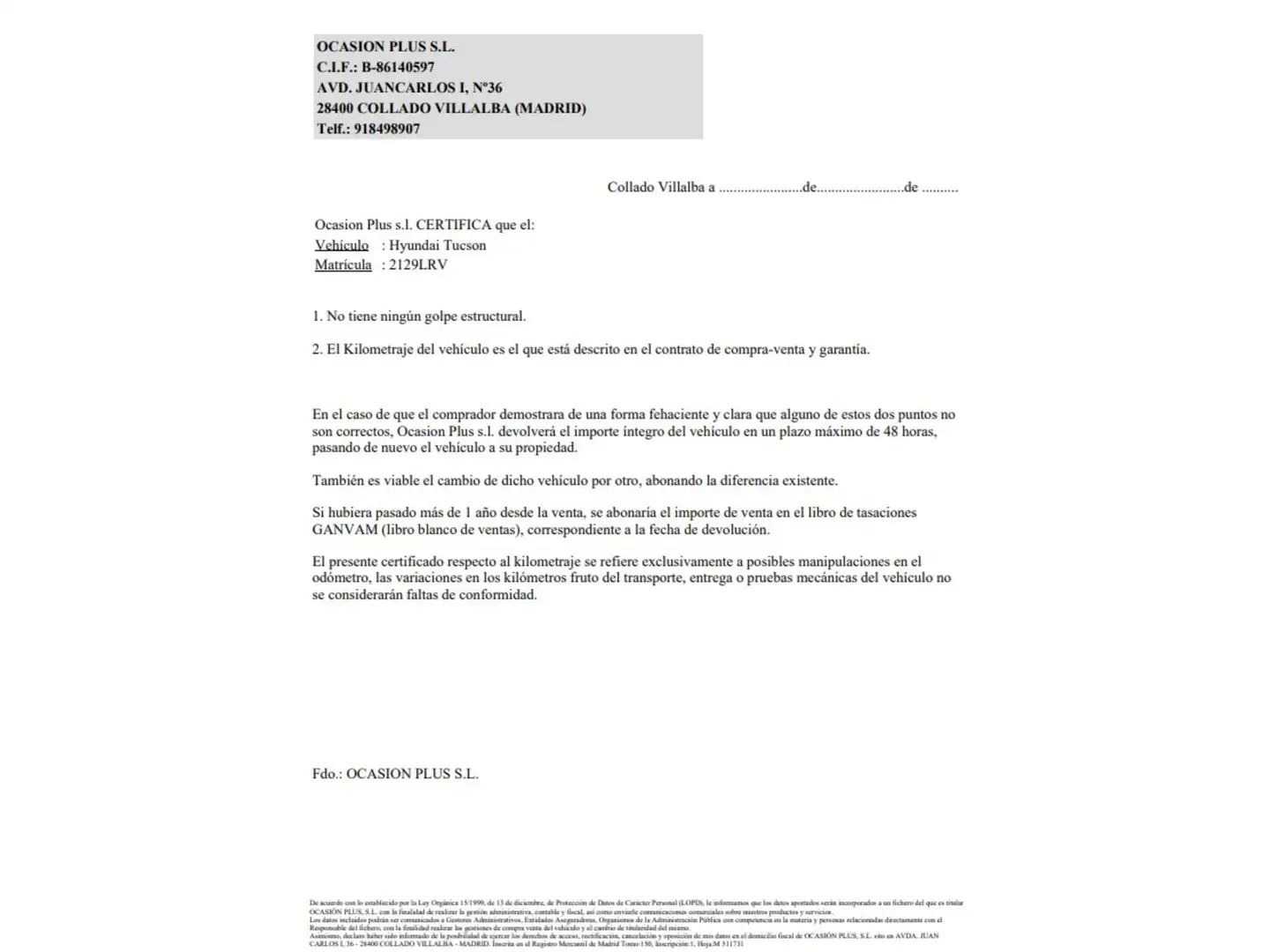 Certificado