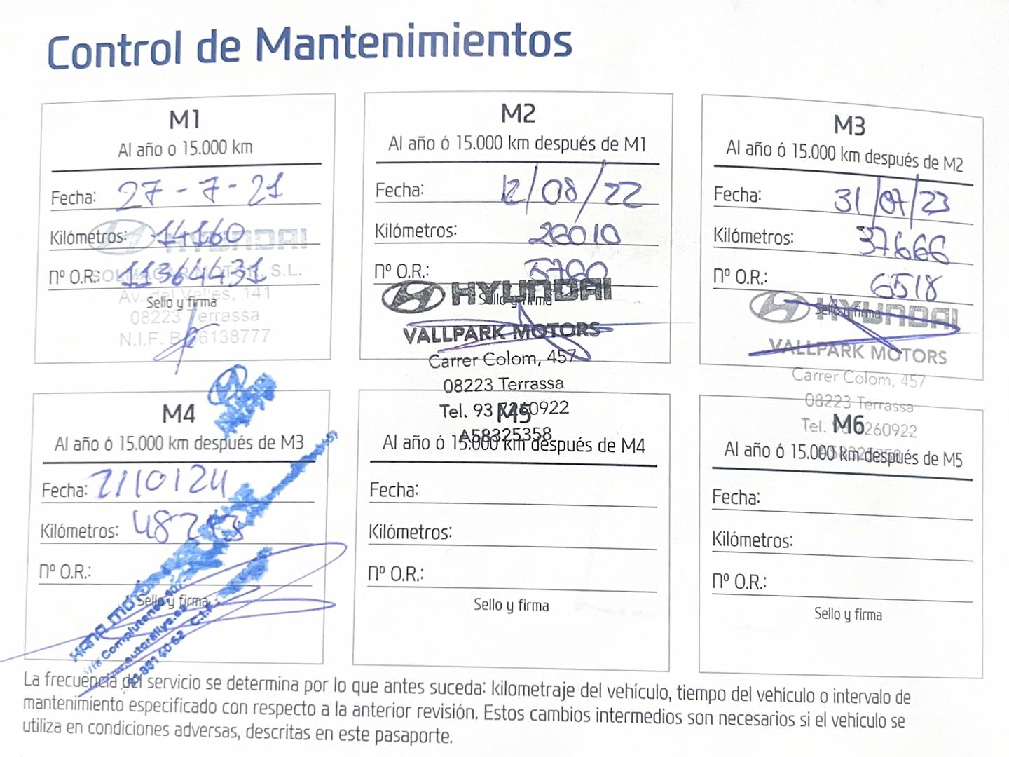 Foto del mantenimiento del Hyundai Kona Hyundai Kona 1.6 GDI HEV Tecno Red DT (141 CV)