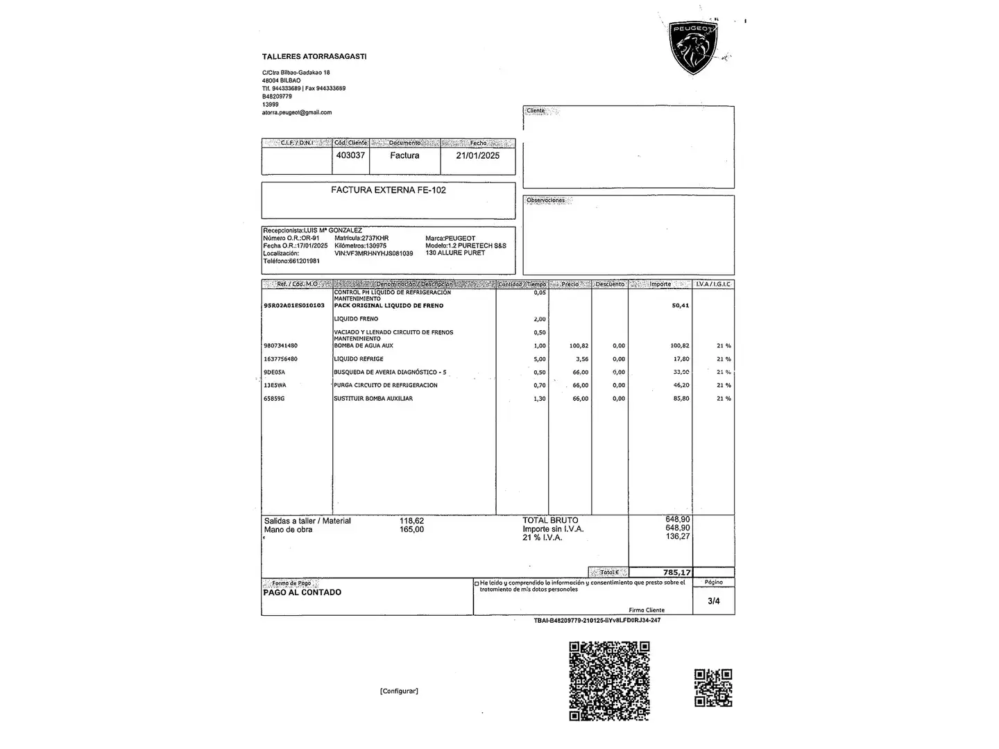 Foto Peugeot 3008 Peugeot 3008 PureTech 130 Allure (130 CV)