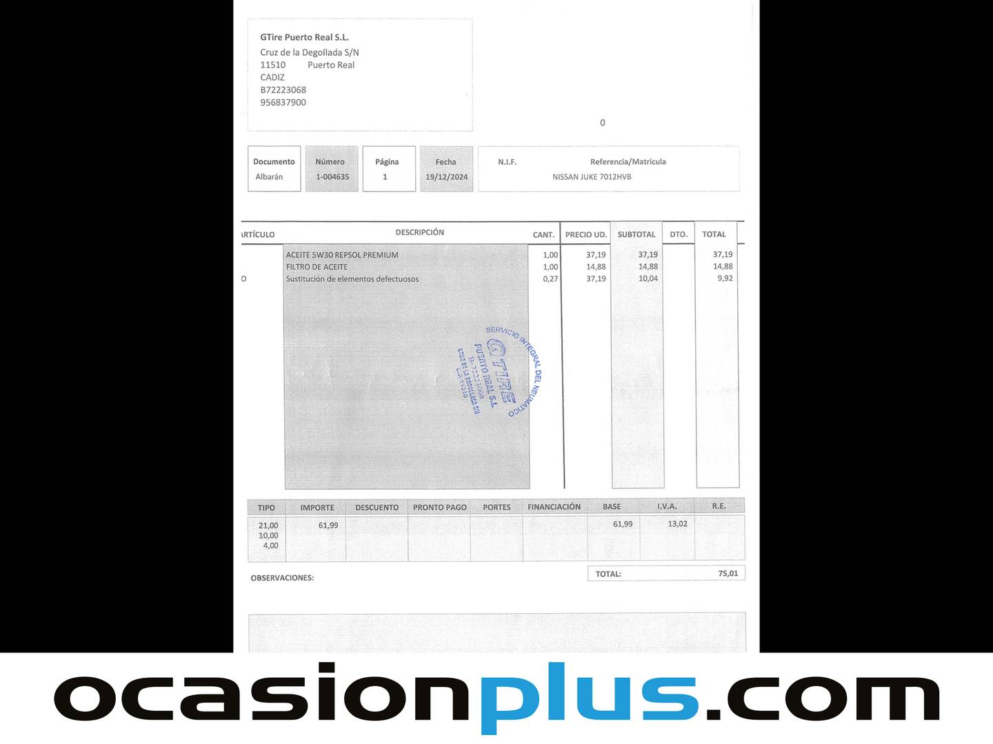 Foto del mantenimiento del Nissan JUKE Nissan Juke 1.6 Tekna Sport 4x2 (117 CV)