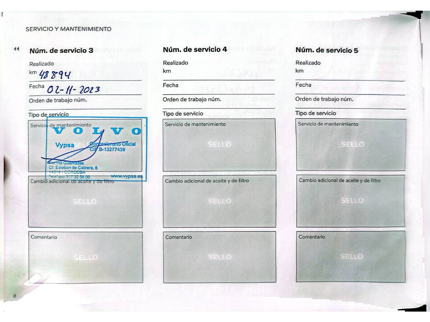 Foto del mantenimiento del Volvo XC40 Volvo XC40 T3 Momentum Pro (163 CV)