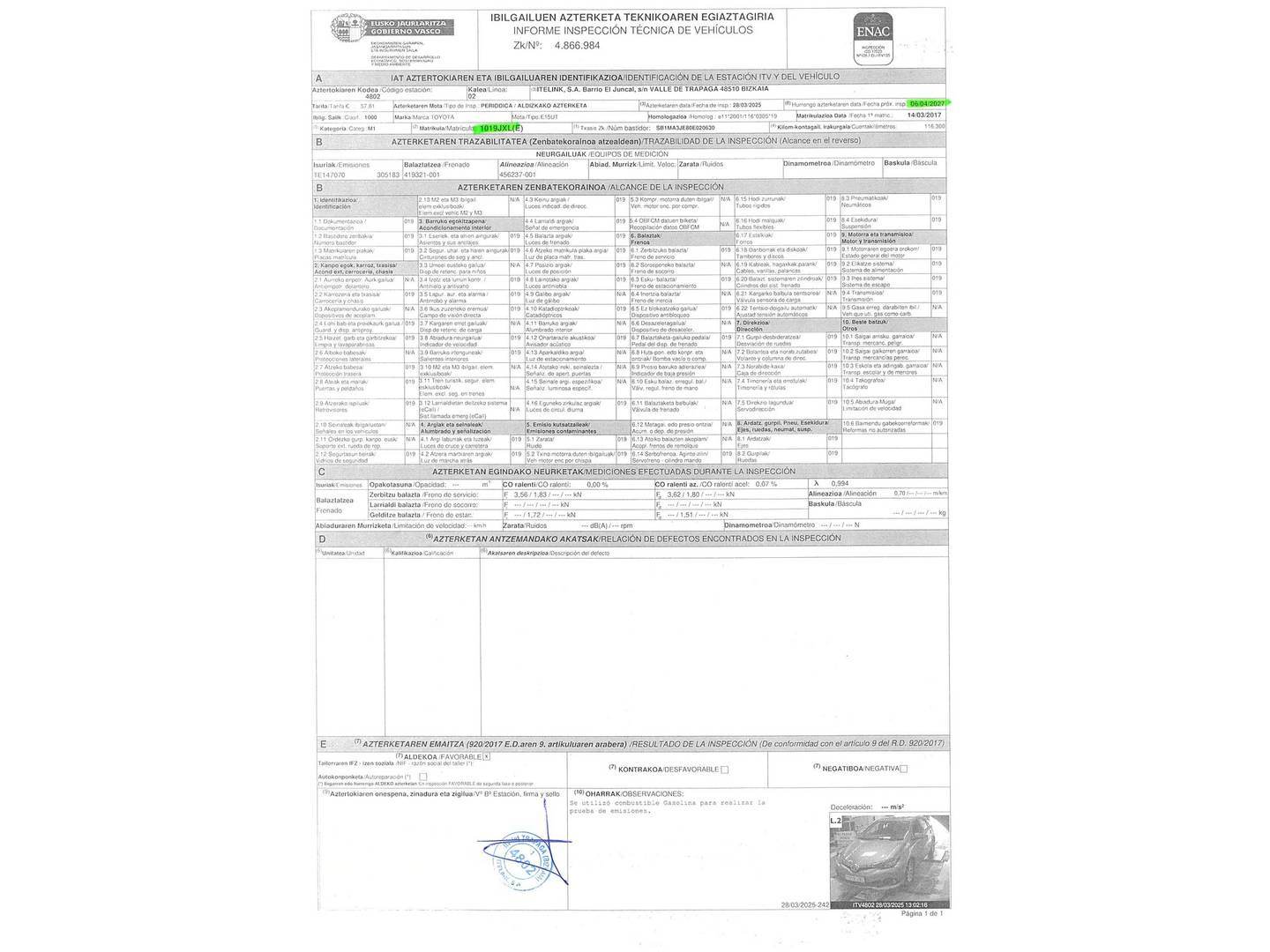 Toyota Auris Toyota Auris 120T Active (Business Plus) (116 CV) de segunda mano