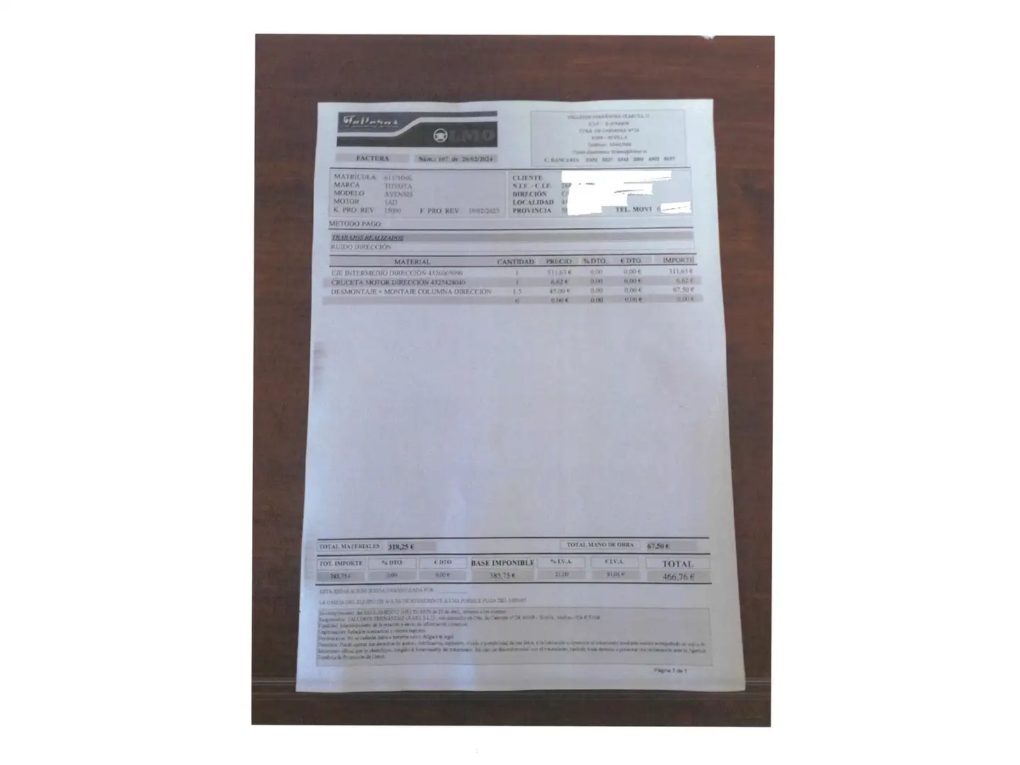 Foto Toyota Avensis Toyota Avensis 120 D Advance (124 CV)