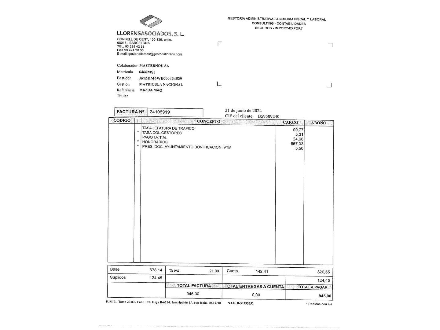 Foto del mantenimiento del Mazda CX-30 Mazda CX-30 2.0 e-Skyactive G MHEV Prime-line 6AT (122 CV)