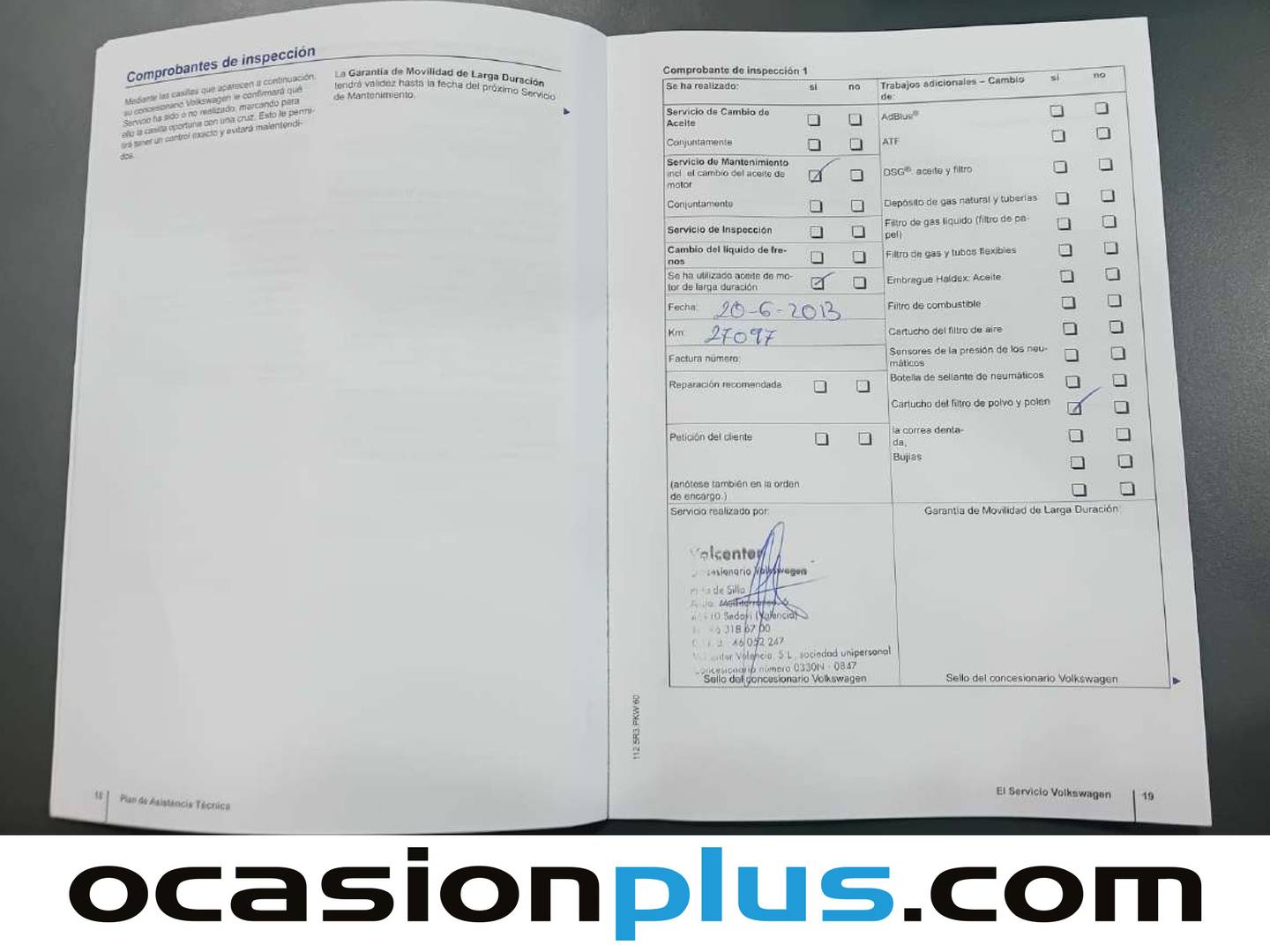 Foto del mantenimiento del Volkswagen Golf Volkswagen Golf Sport 1.6 TDI (105 CV)