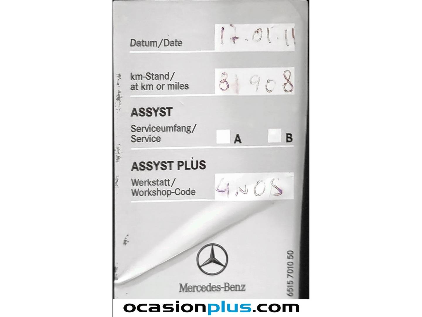 Foto del mantenimiento del Mercedes Clase M Mercedes Clase M ML 350 (272 CV)
