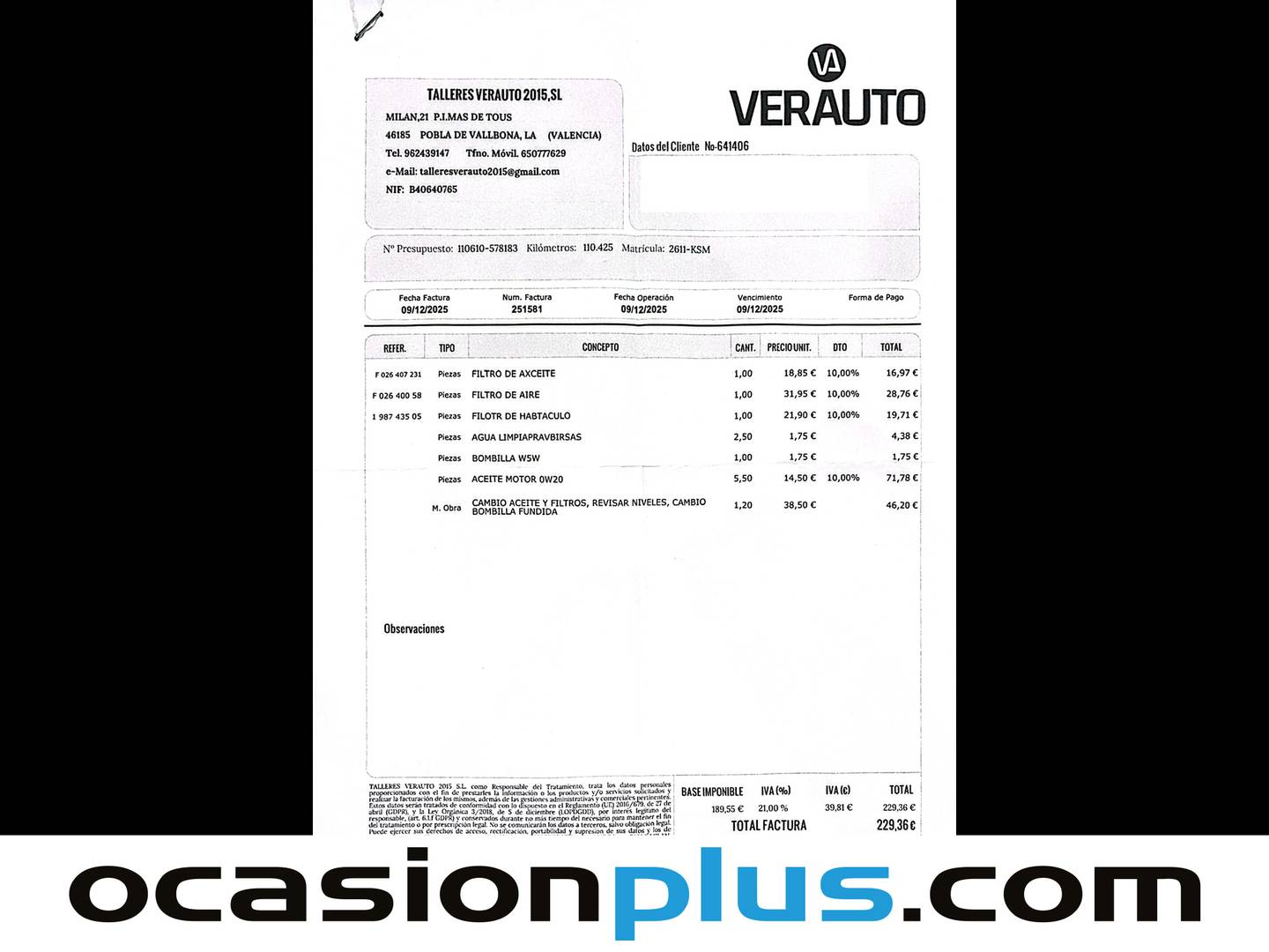 Foto del mantenimiento del Renault Kadjar Renault Kadjar S -Edition GPF TCe  (140 CV)